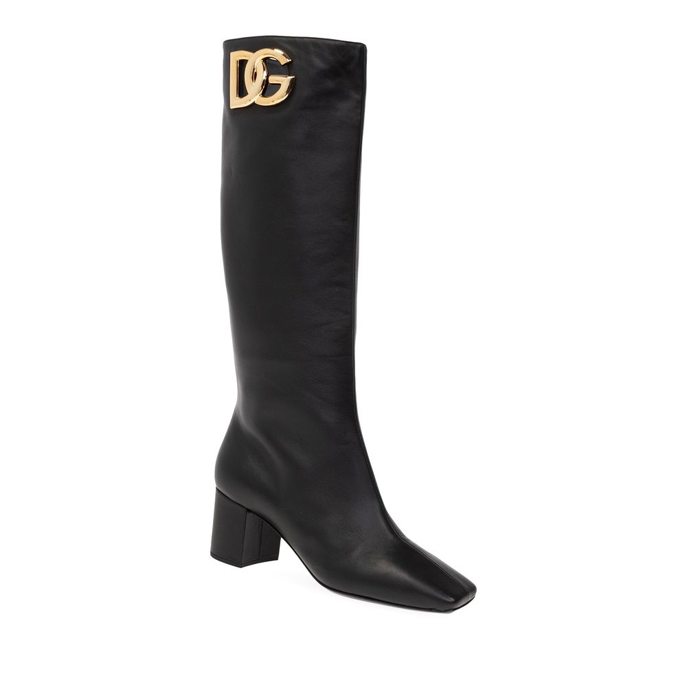 Dolce & Gabbana Leather Boots Glam Steals