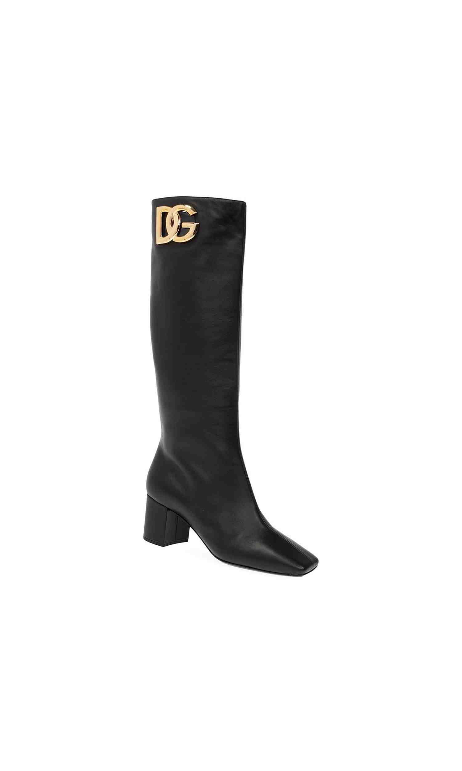 Dolce & Gabbana Leather Boots Glam Steals