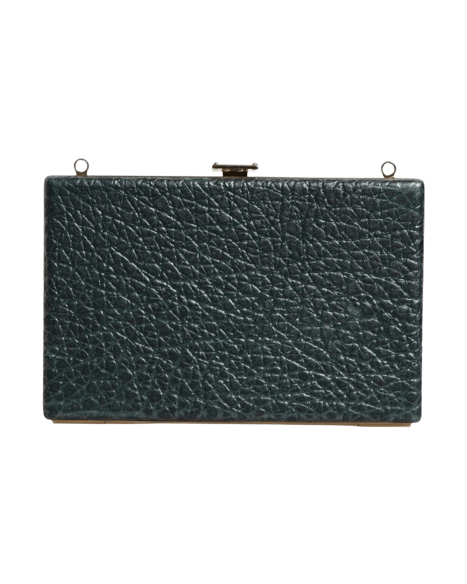 Dolce & Gabbana Leather Clutch Evening Crossbody Black Bag Glam Steals