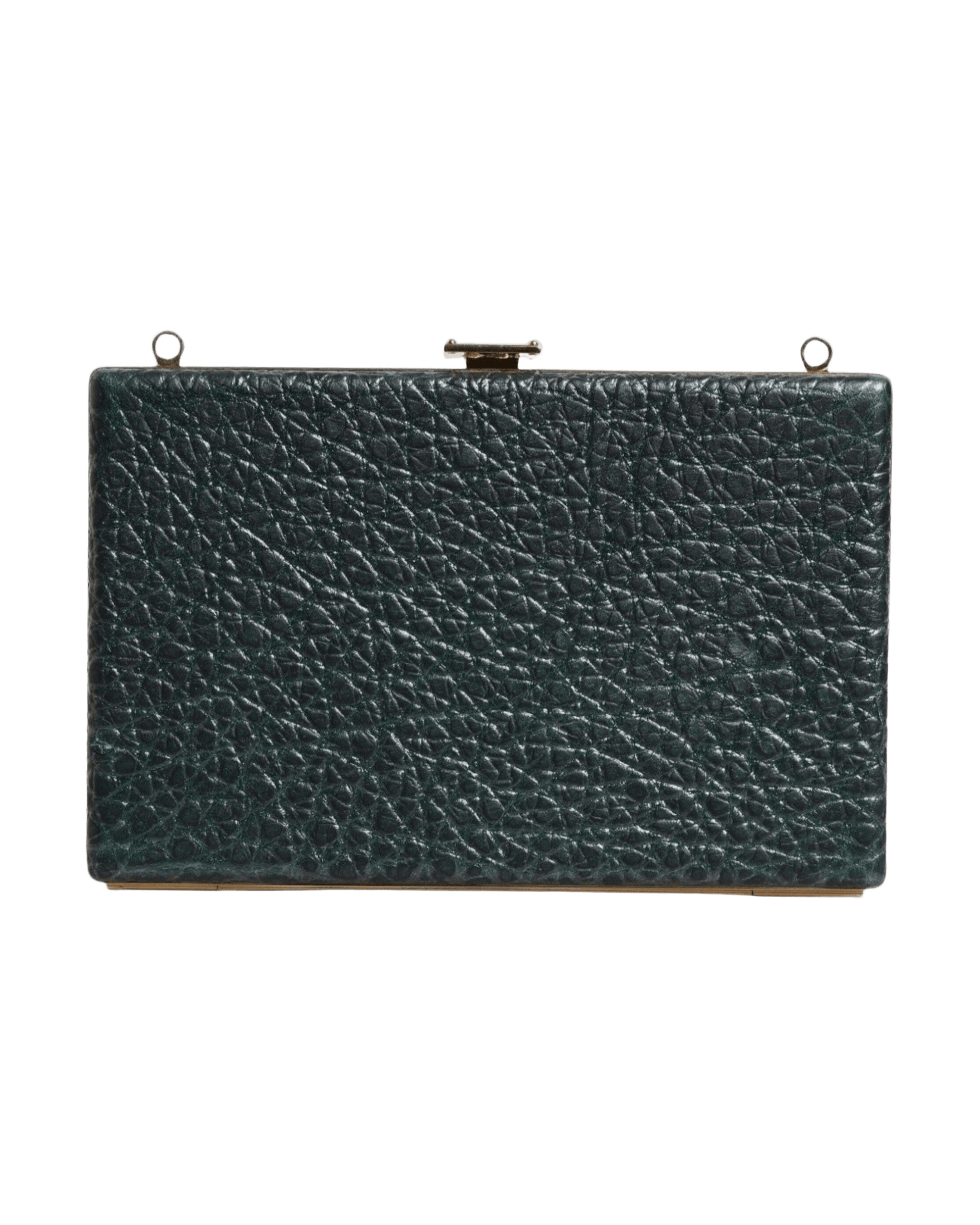 Dolce & Gabbana Leather Clutch Evening Crossbody Black Bag Glam Steals