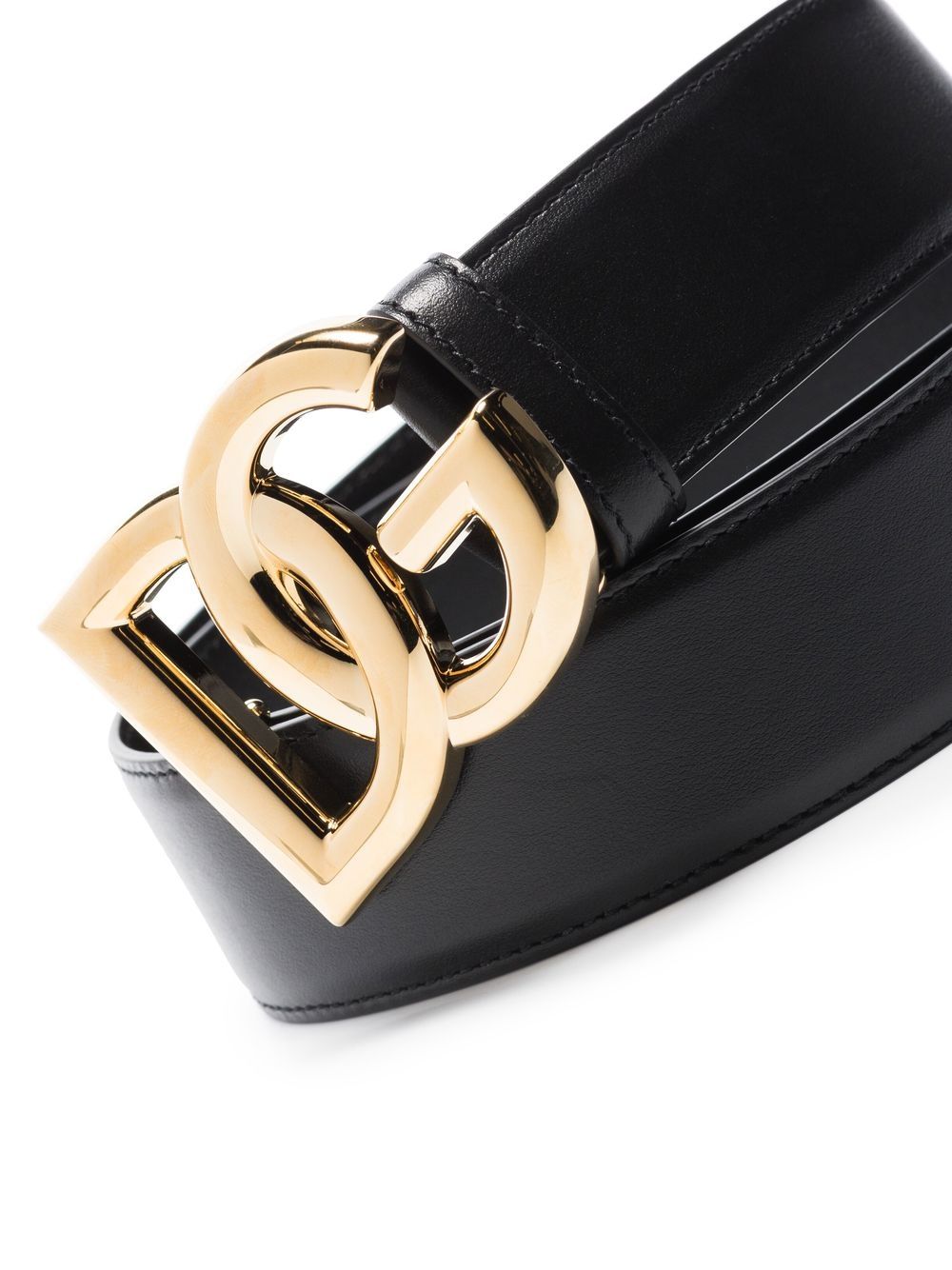Dolce & Gabbana Leather Dg Logo Belt Glam Steals
