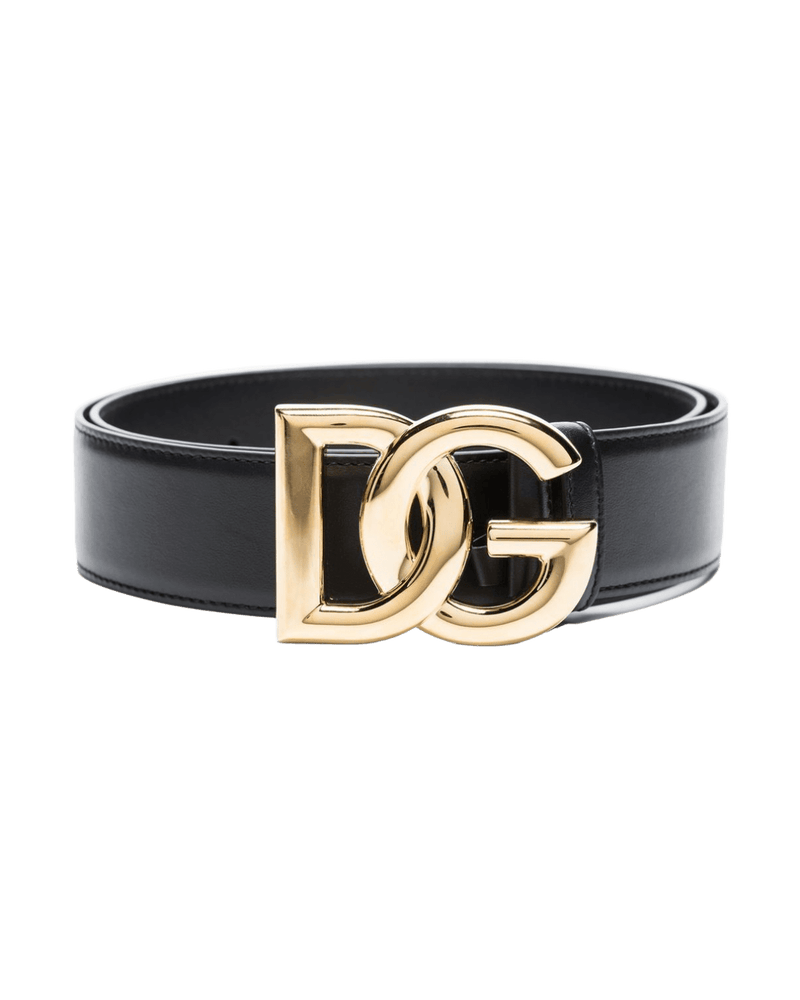 Dolce & Gabbana Leather Dg Logo Belt Glam Steals