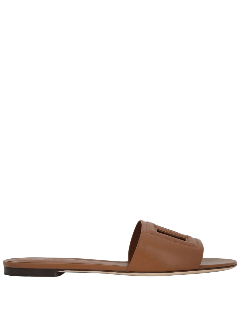 Dolce & Gabbana Leather Dg Logo Sandals Glam Steals