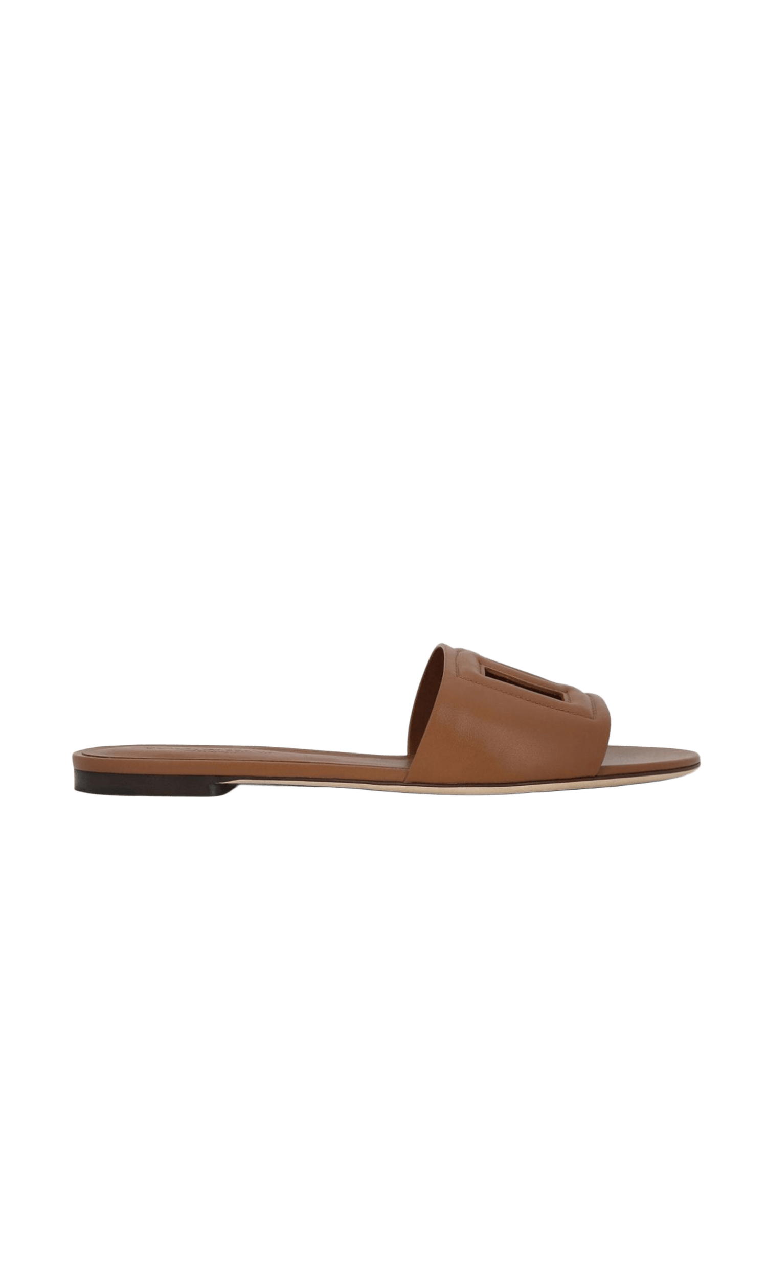 Dolce & Gabbana Leather Dg Logo Sandals Glam Steals