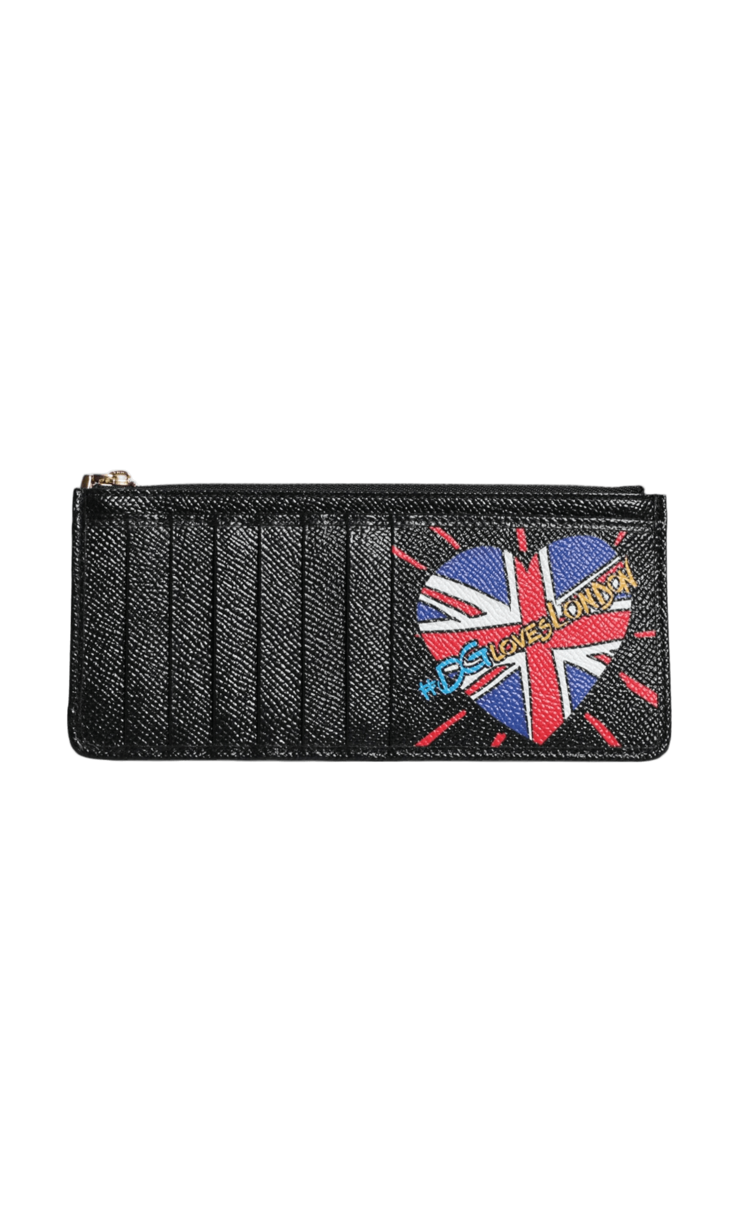 Dolce & Gabbana Leather #Dgloveslondon Cardholder Case Black Wallet Glam Steals