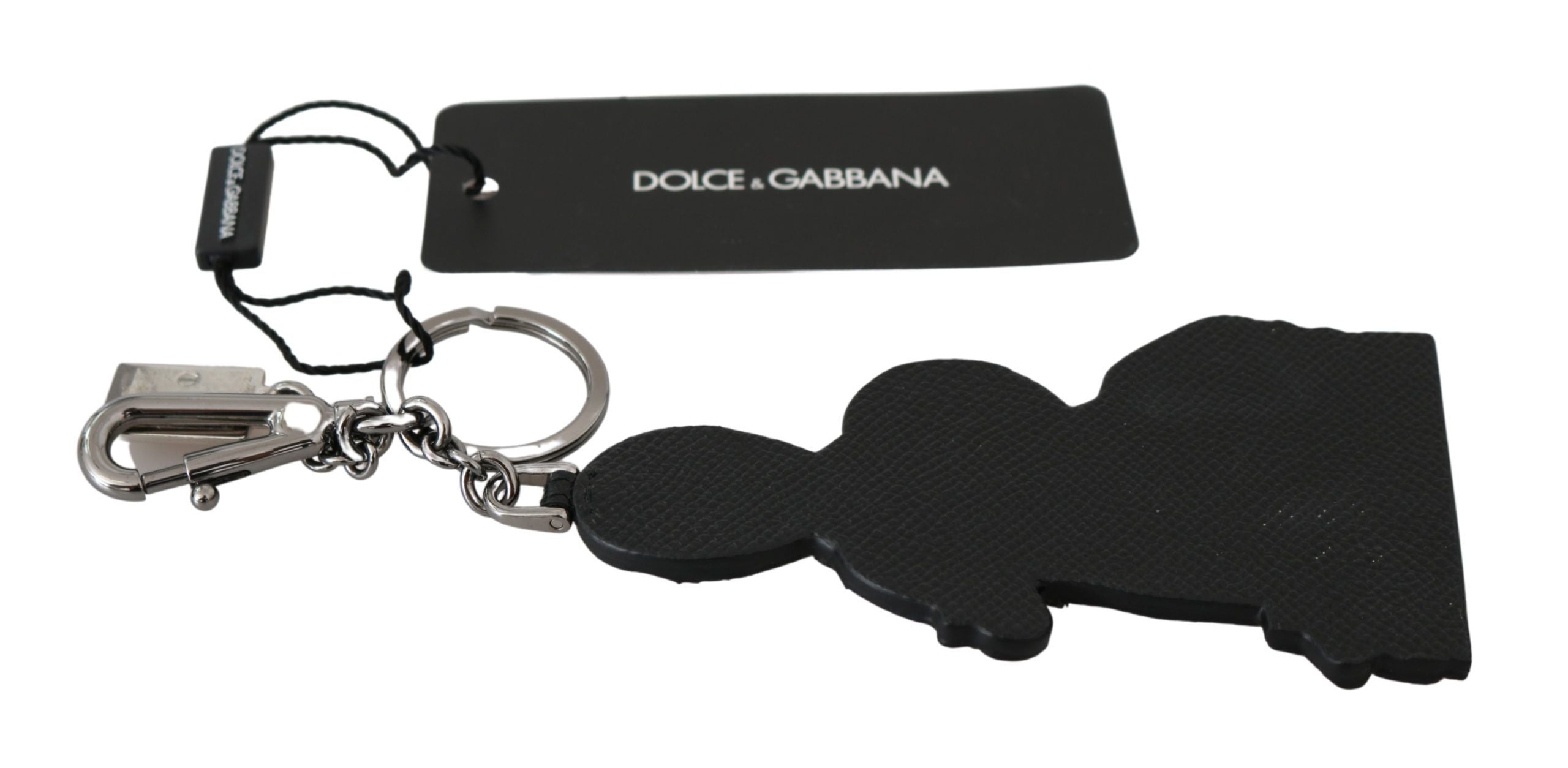 Dolce & Gabbana Leather Dominico Stefano #dgfamily Logo Badge Keychain Glam Steals