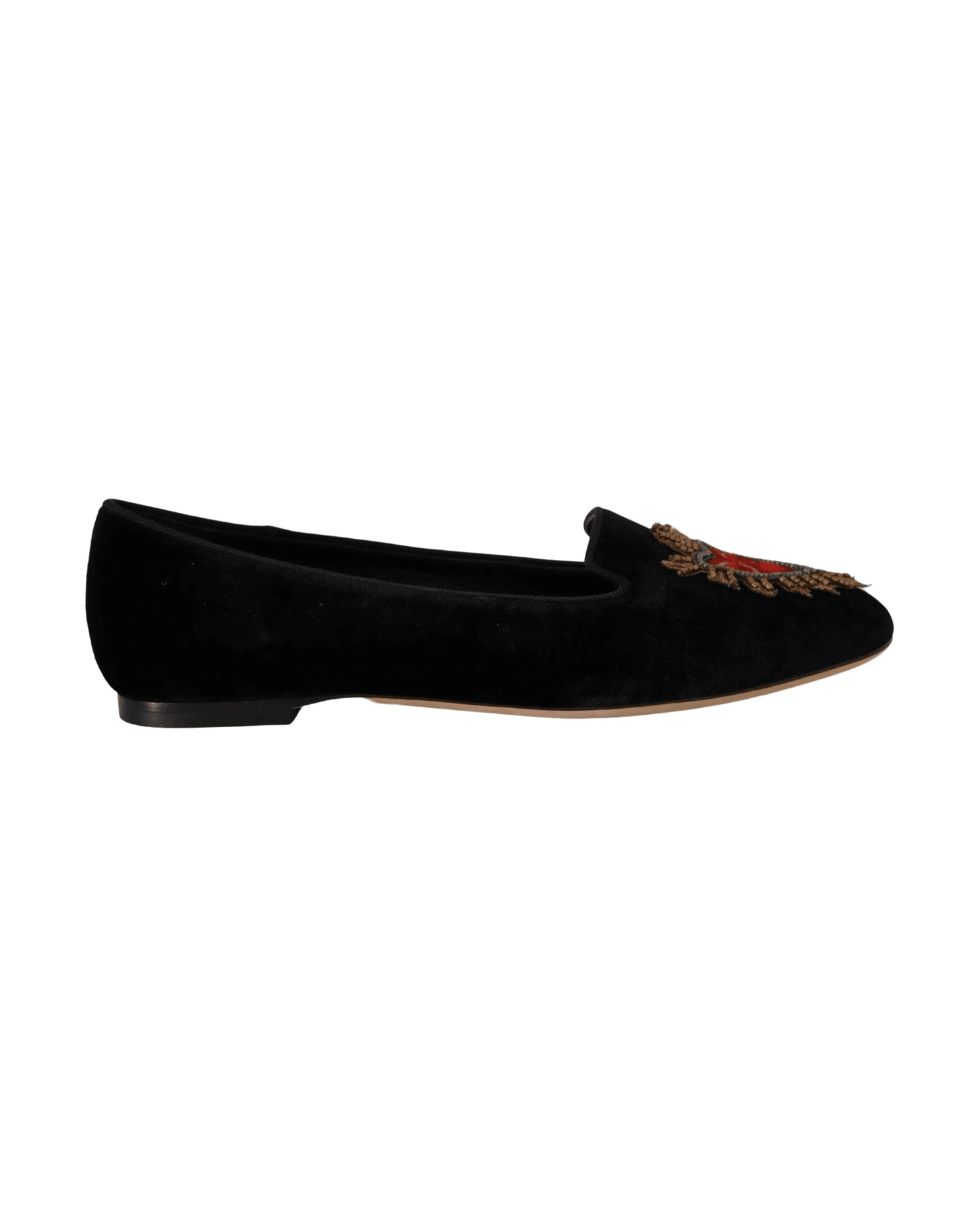 Dolce & Gabbana Leather Elegant Patent Flat Shoes Glam Steals