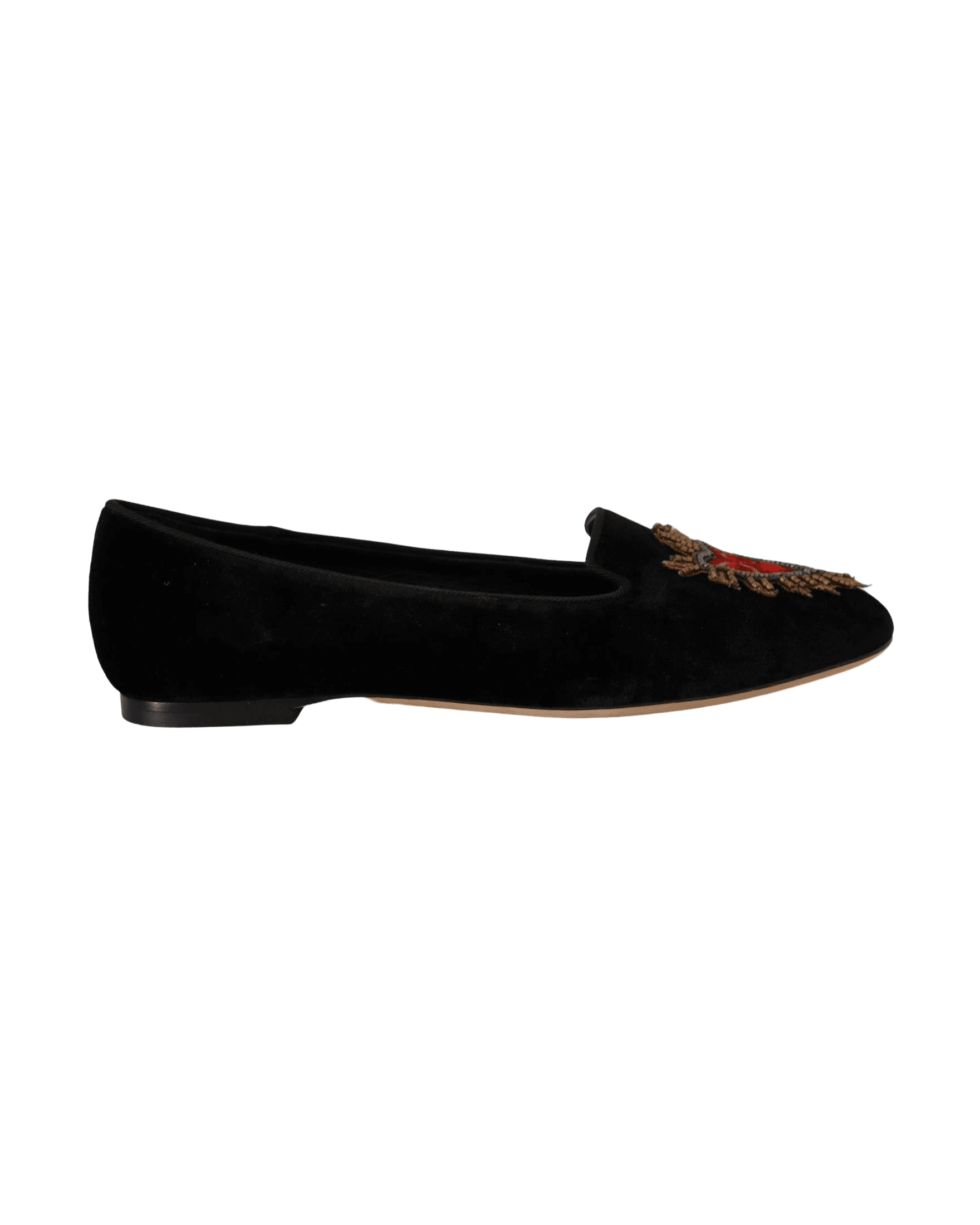 Dolce & Gabbana Leather Elegant Patent Flat Shoes Glam Steals