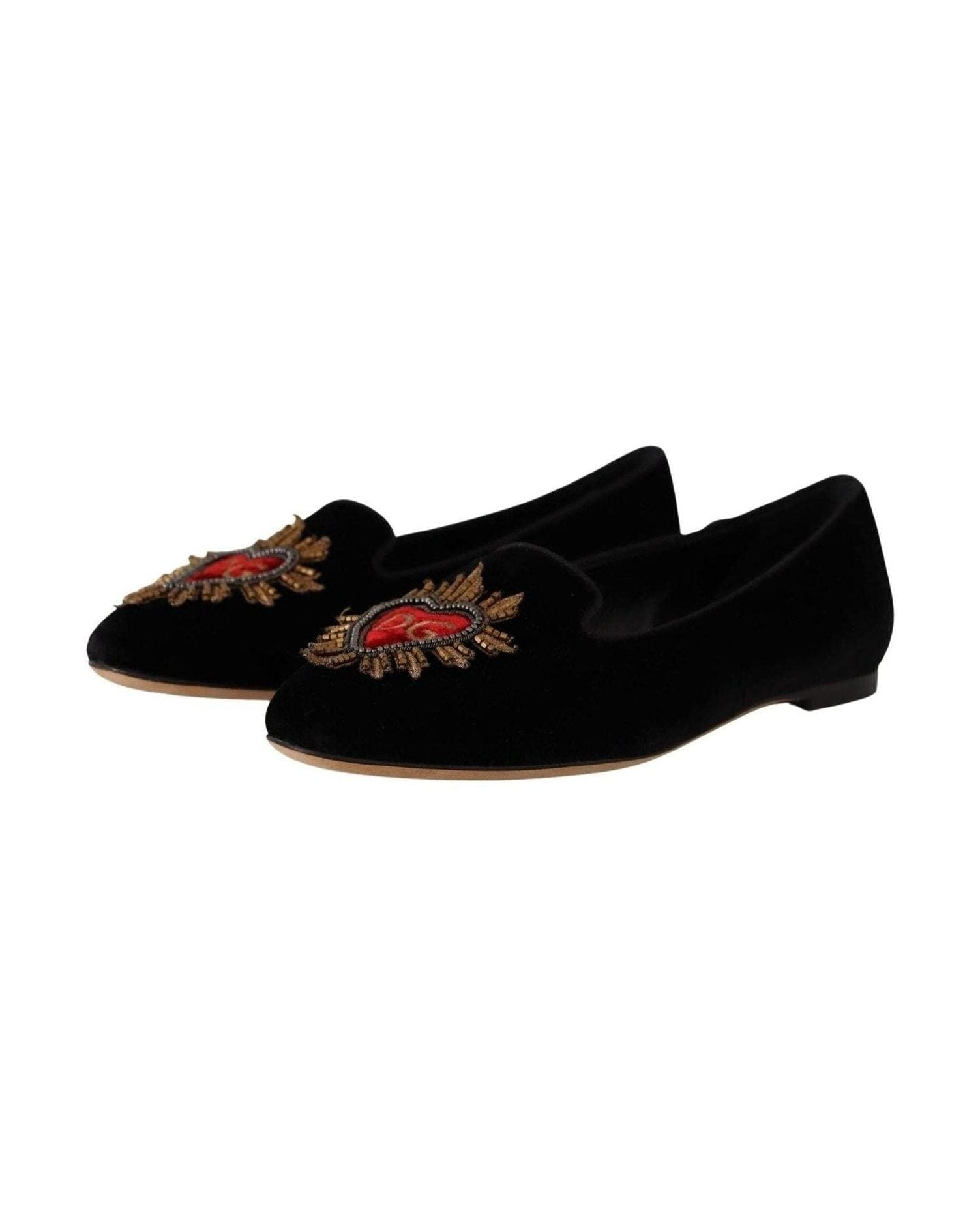 Dolce & Gabbana Leather Elegant Patent Flat Shoes Glam Steals