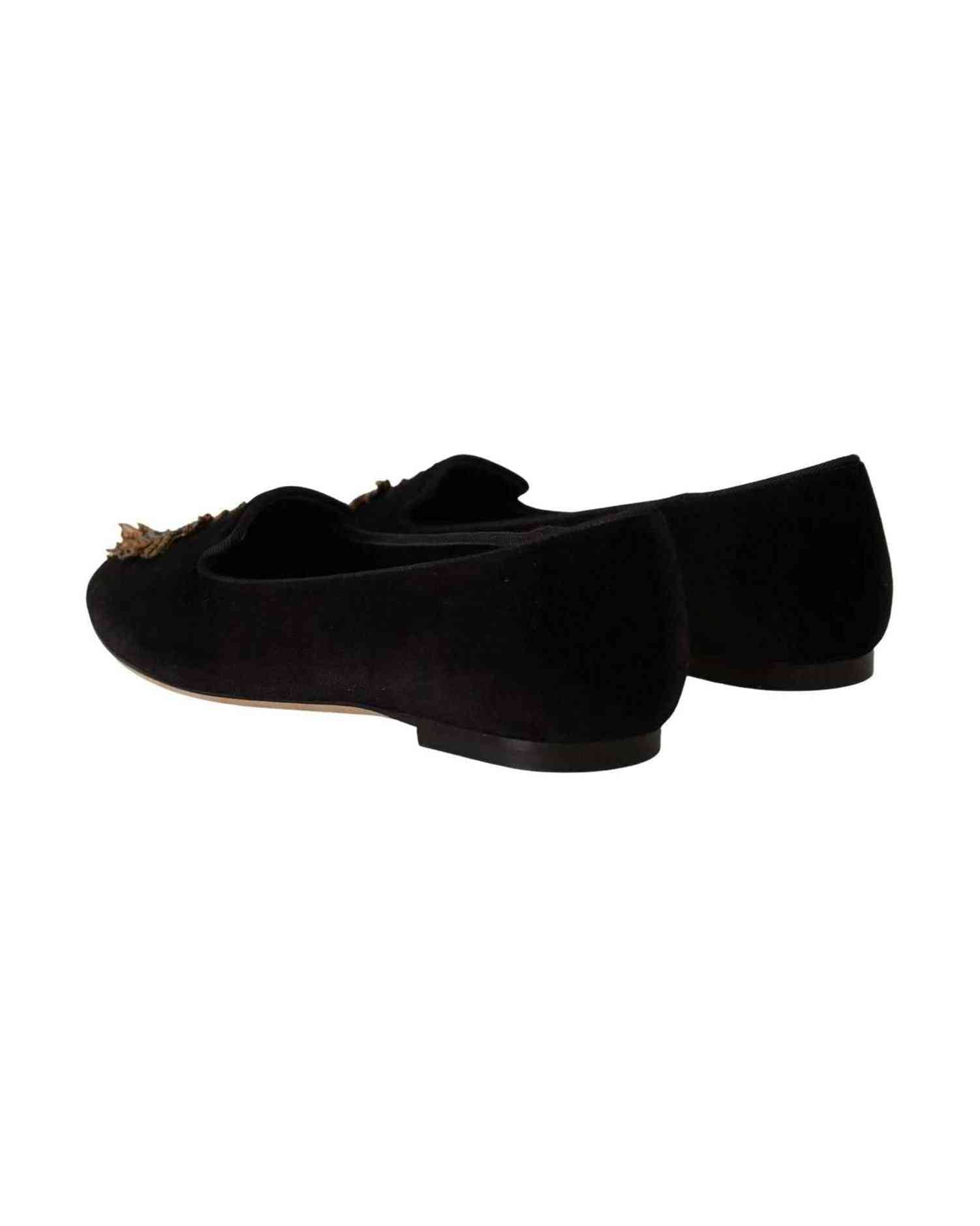Dolce & Gabbana Leather Elegant Patent Flat Shoes Glam Steals