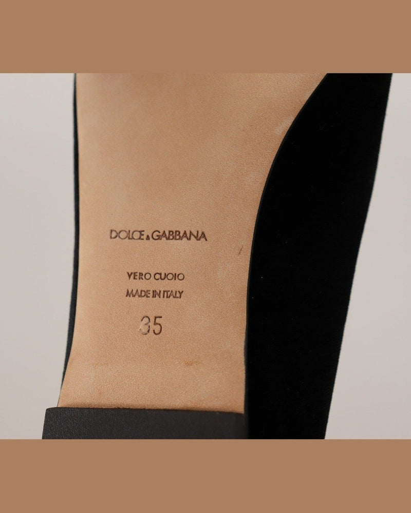 Dolce & Gabbana Leather Elegant Patent Flat Shoes Glam Steals