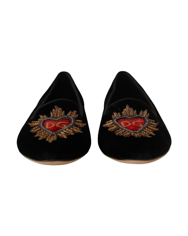 Dolce & Gabbana Leather Elegant Patent Flat Shoes Glam Steals