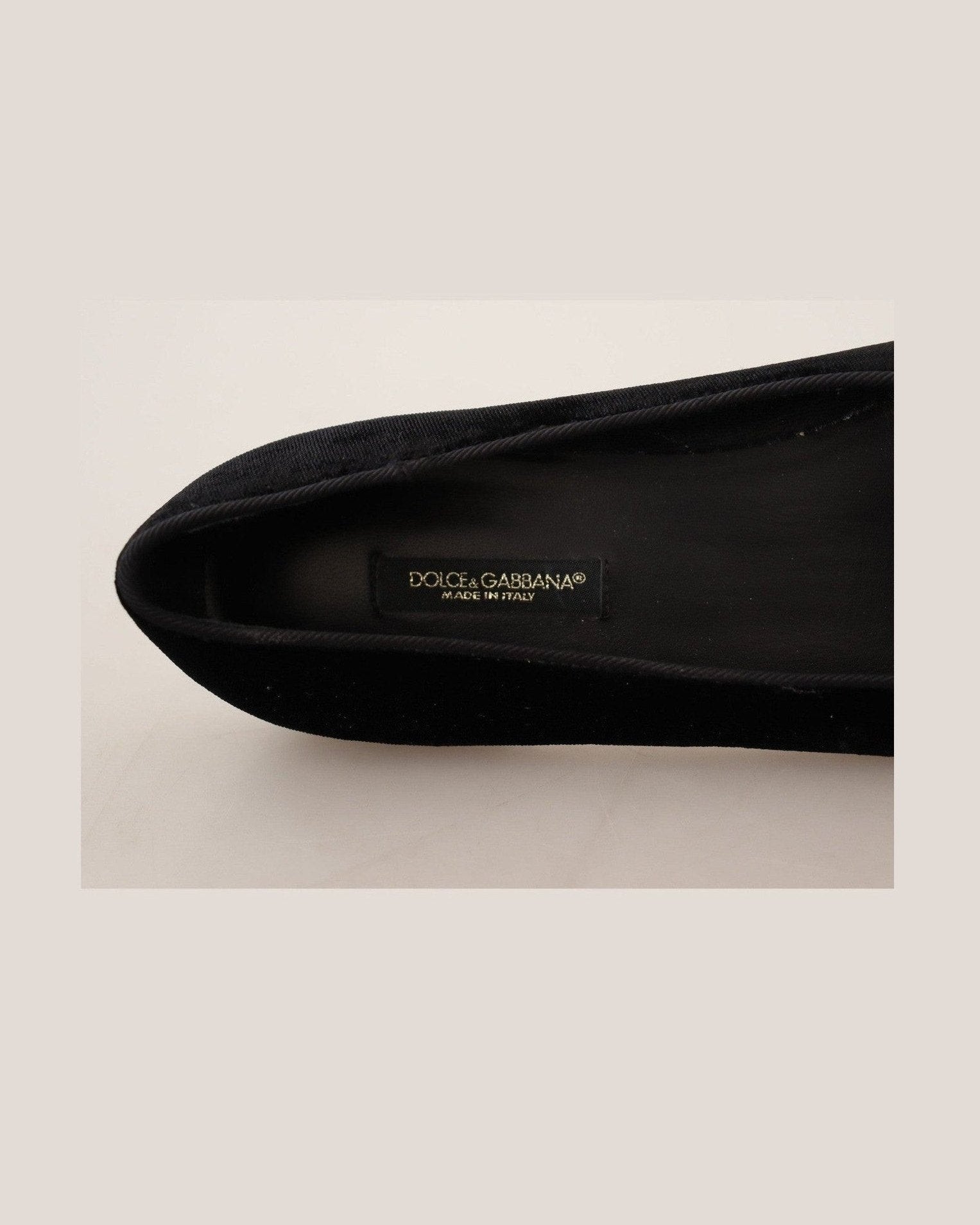 Dolce & Gabbana Leather Elegant Patent Flat Shoes Glam Steals
