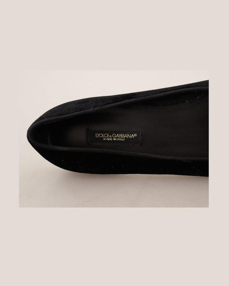 Dolce & Gabbana Leather Elegant Patent Flat Shoes Glam Steals
