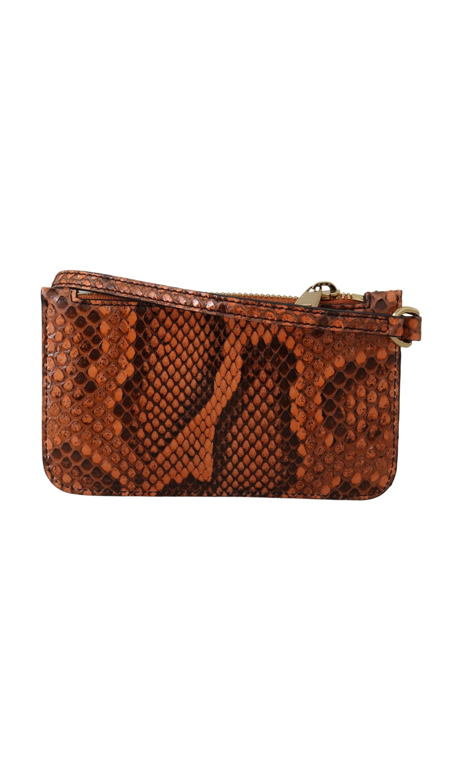 Dolce & Gabbana Leather Elegant Python Patterned Wristlet Glam Steals