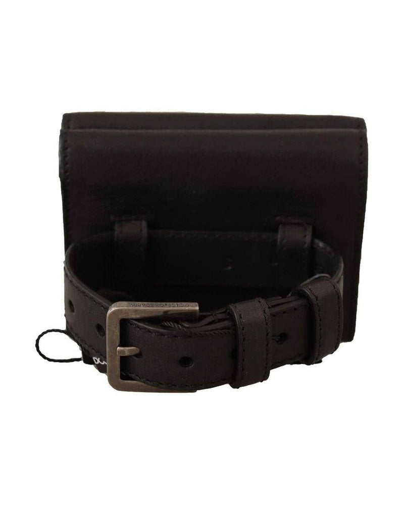 Dolce & Gabbana Leather Elegant Trifold Multi Kit Accessory Glam Steals