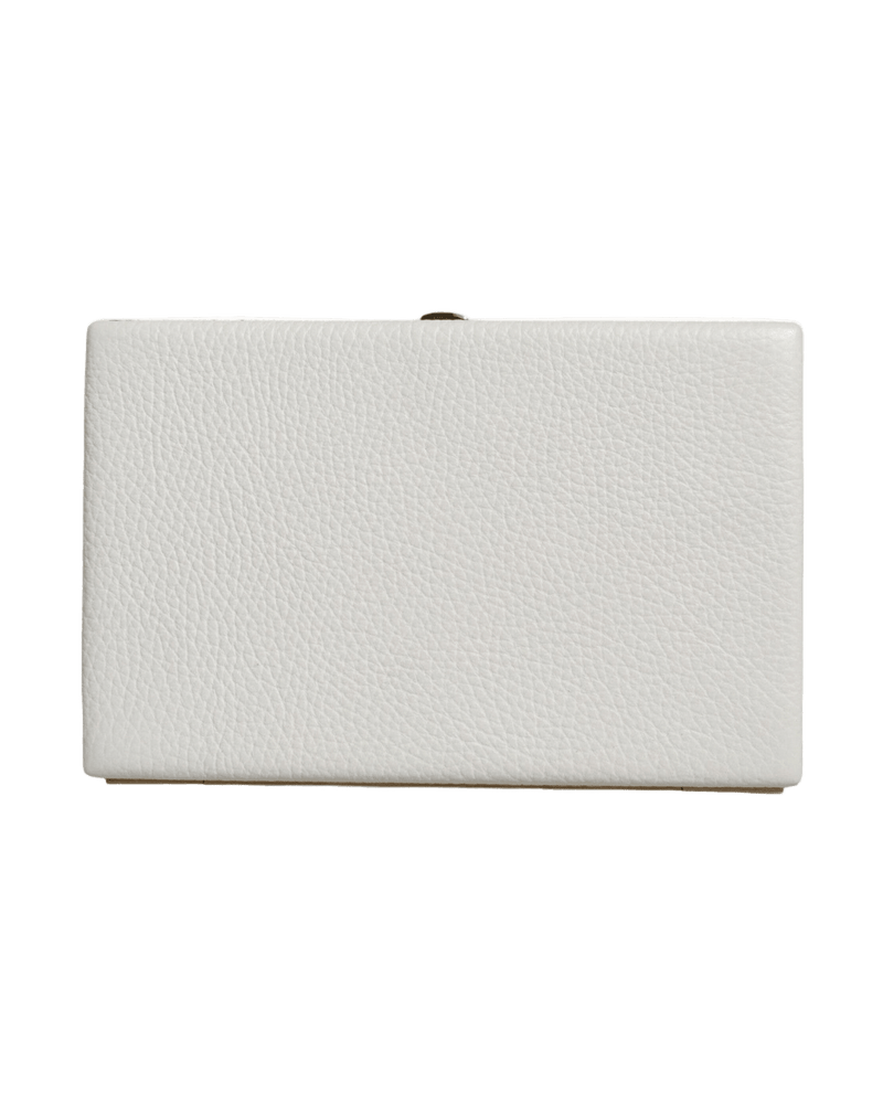 Dolce & White Gabbana Leather Frame Clutch Evening Party Purse Bag Glam Steals