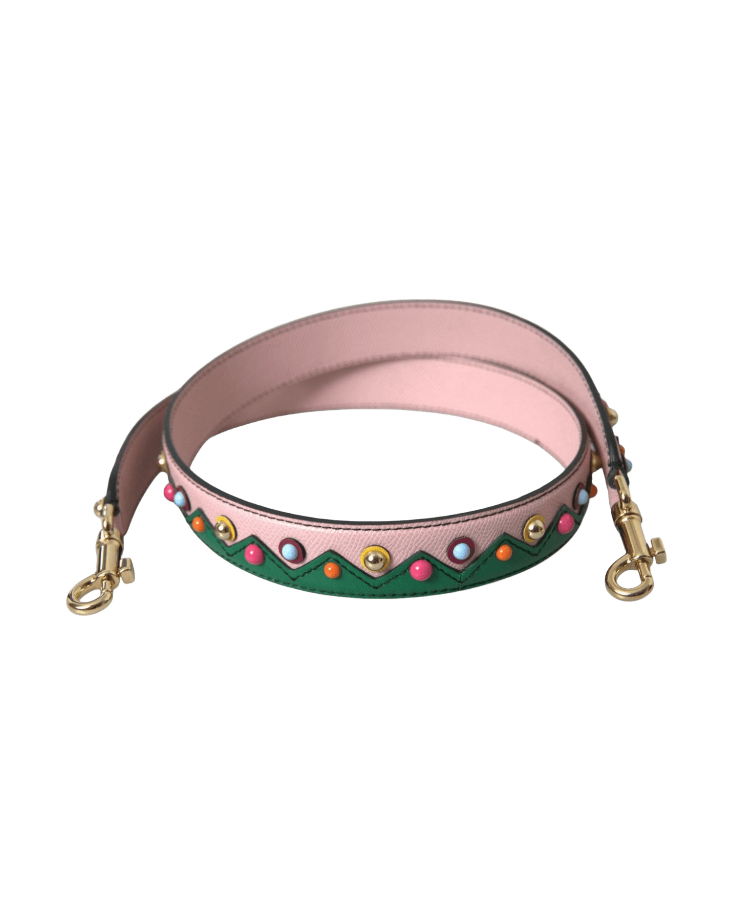 Dolce & Gabbana Leather Handbag Accessory Shoulder Pink Strap Glam Steals