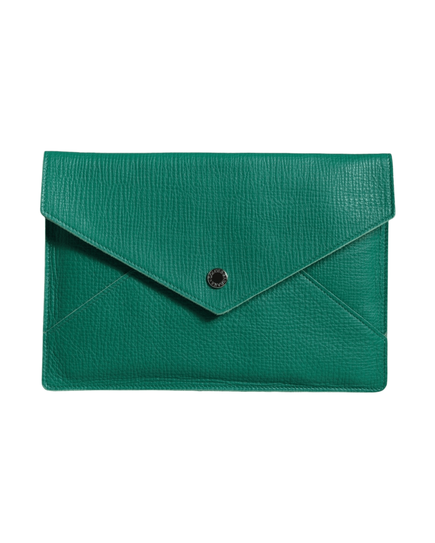 Dolce & Gabbana Leather Handbag Clutch Mini Purse Pouch Tablet Green Case Glam Steals