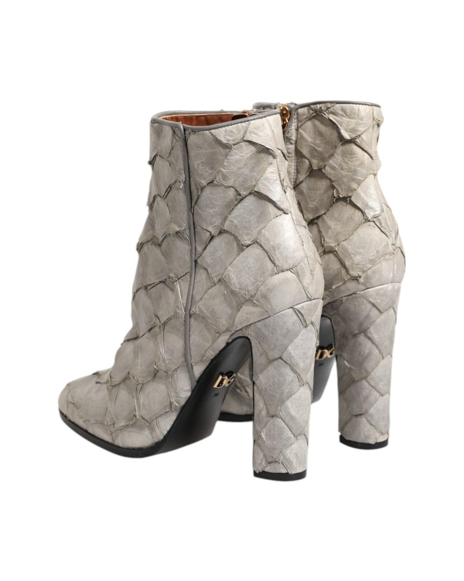 Dolce & Gabbana Leather Heels Ankle Boots Shoes Glam Steals