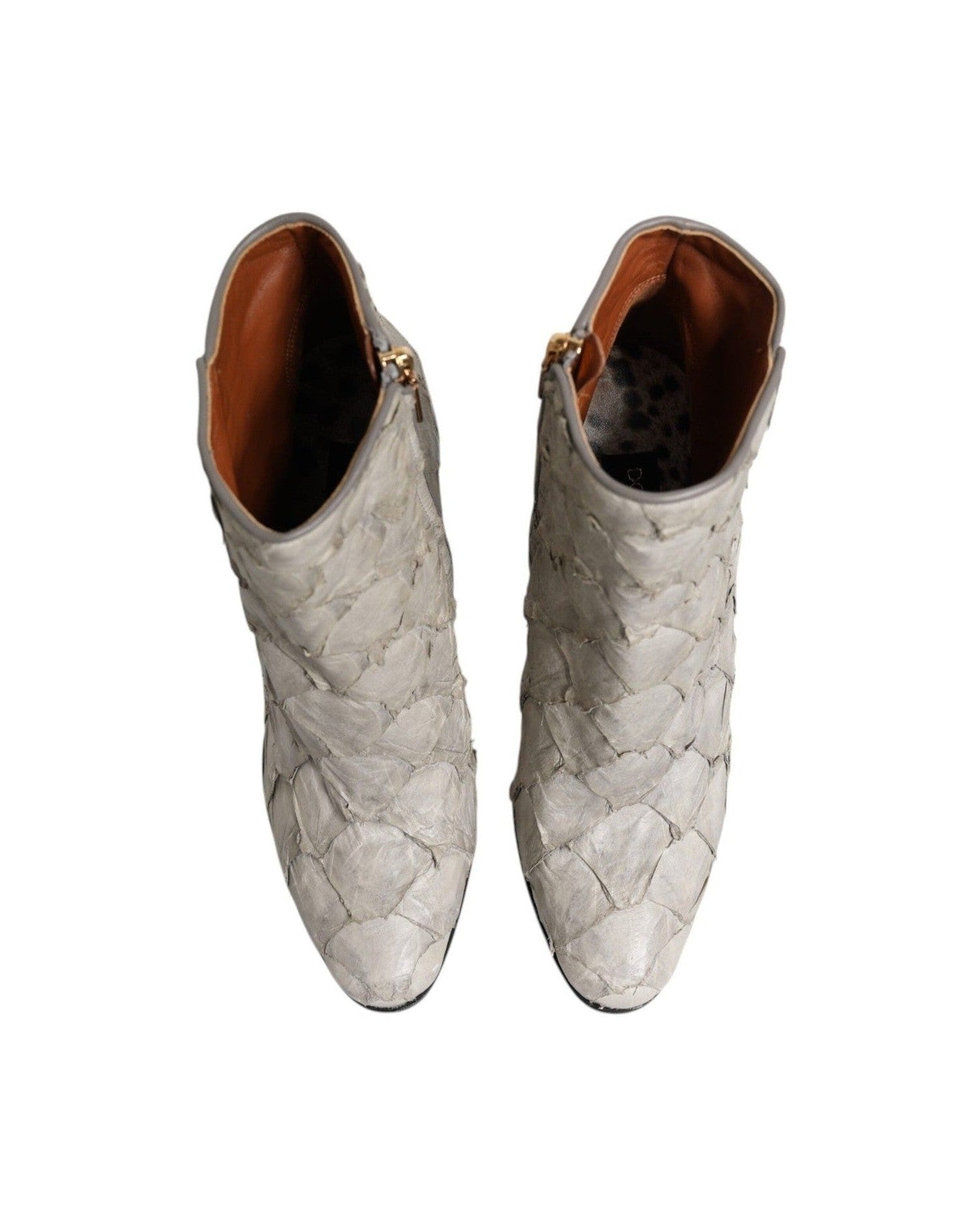 Dolce & Gabbana Leather Heels Ankle Boots Shoes Glam Steals
