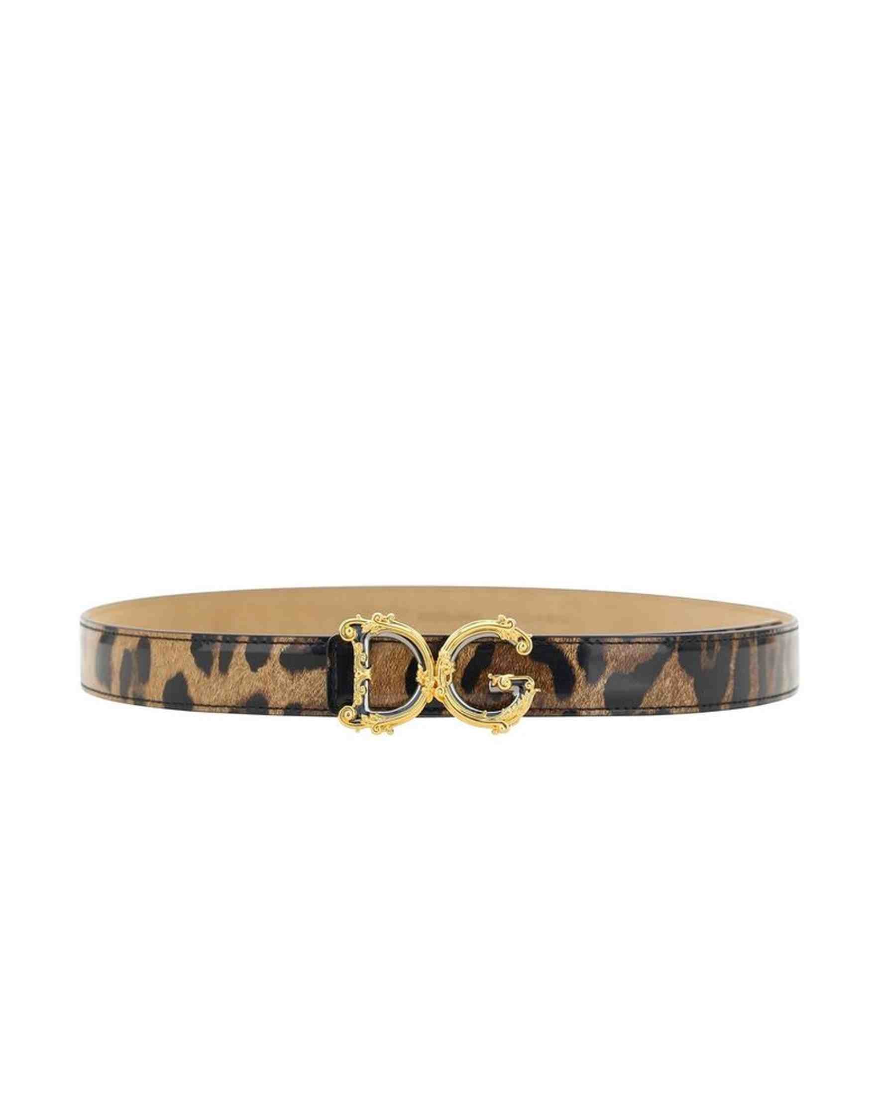 Dolce & Gabbana Leather Logo Belt Glam Steals