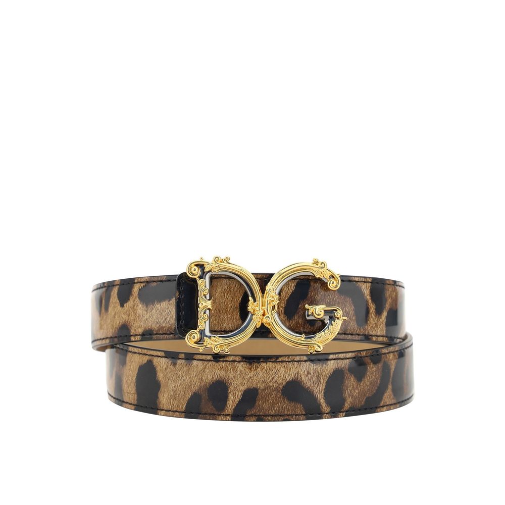 Dolce & Gabbana Leather Logo Belt Glam Steals