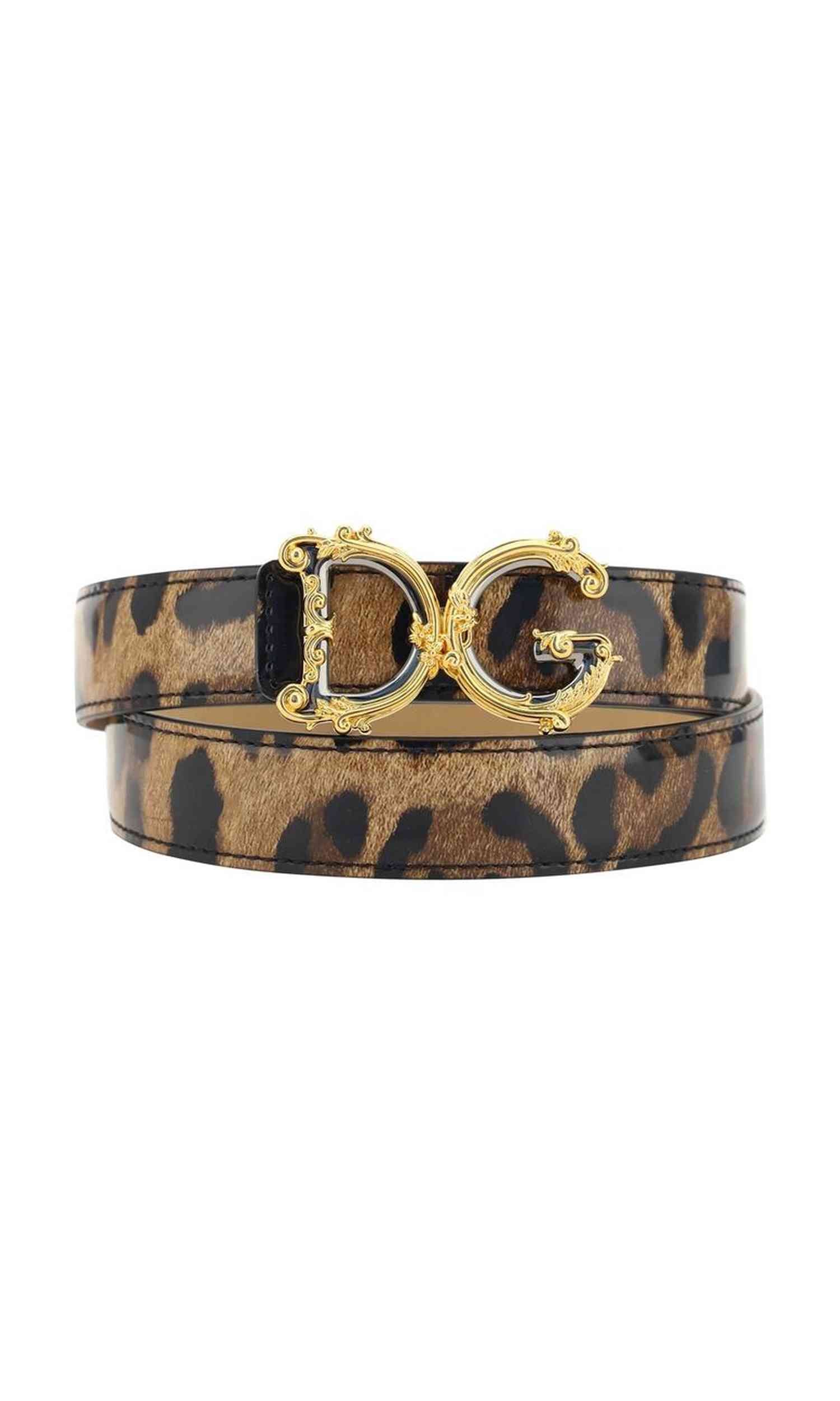 Dolce & Gabbana Leather Logo Belt Glam Steals