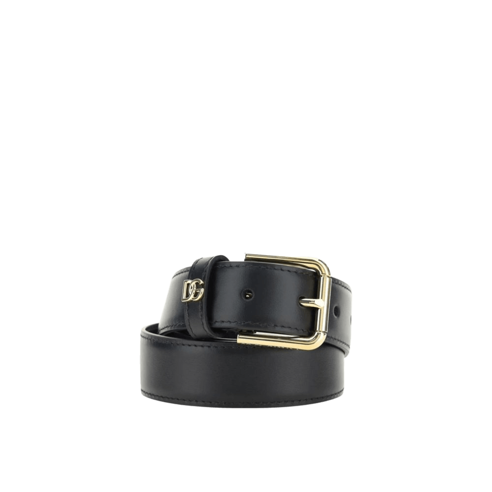Dolce & Gabbana Leather Logo Belt Glam Steals