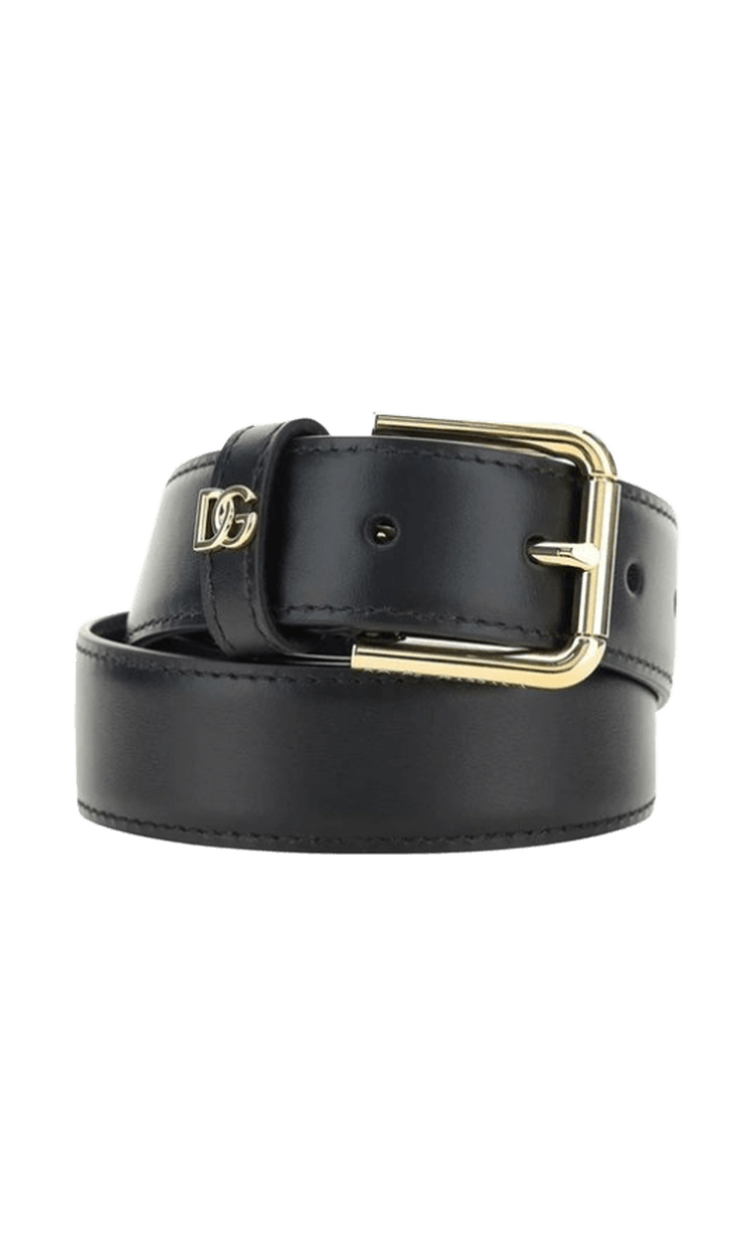 Dolce & Gabbana Leather Logo Belt Glam Steals