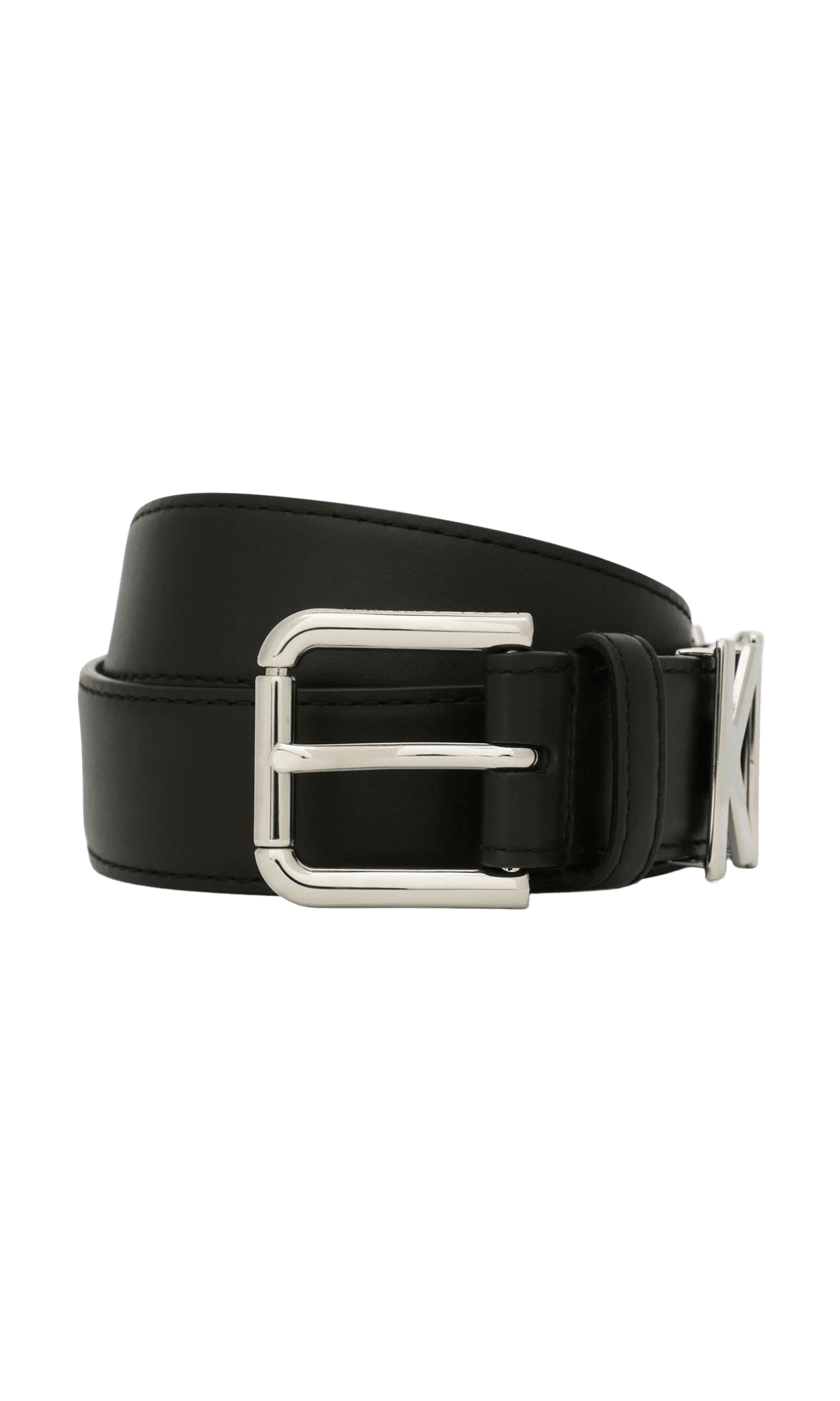 Dolce & Gabbana Leather Logo Lettering Belt Glam Steals