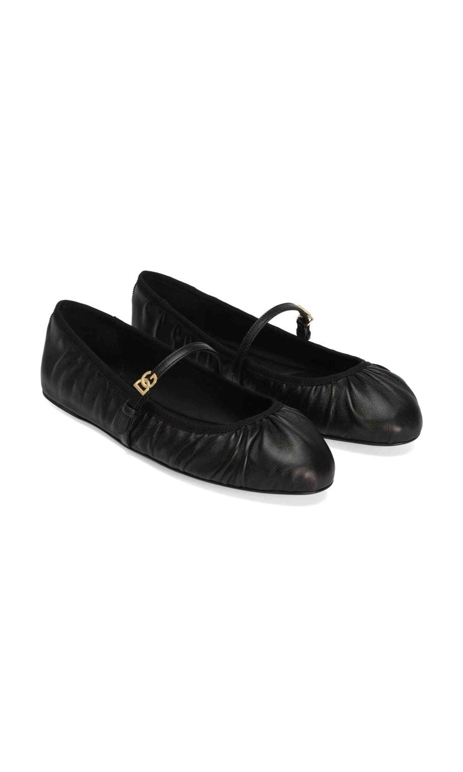 Dolce & Gabbana Leather Nappa Ballet Flats Glam Steals