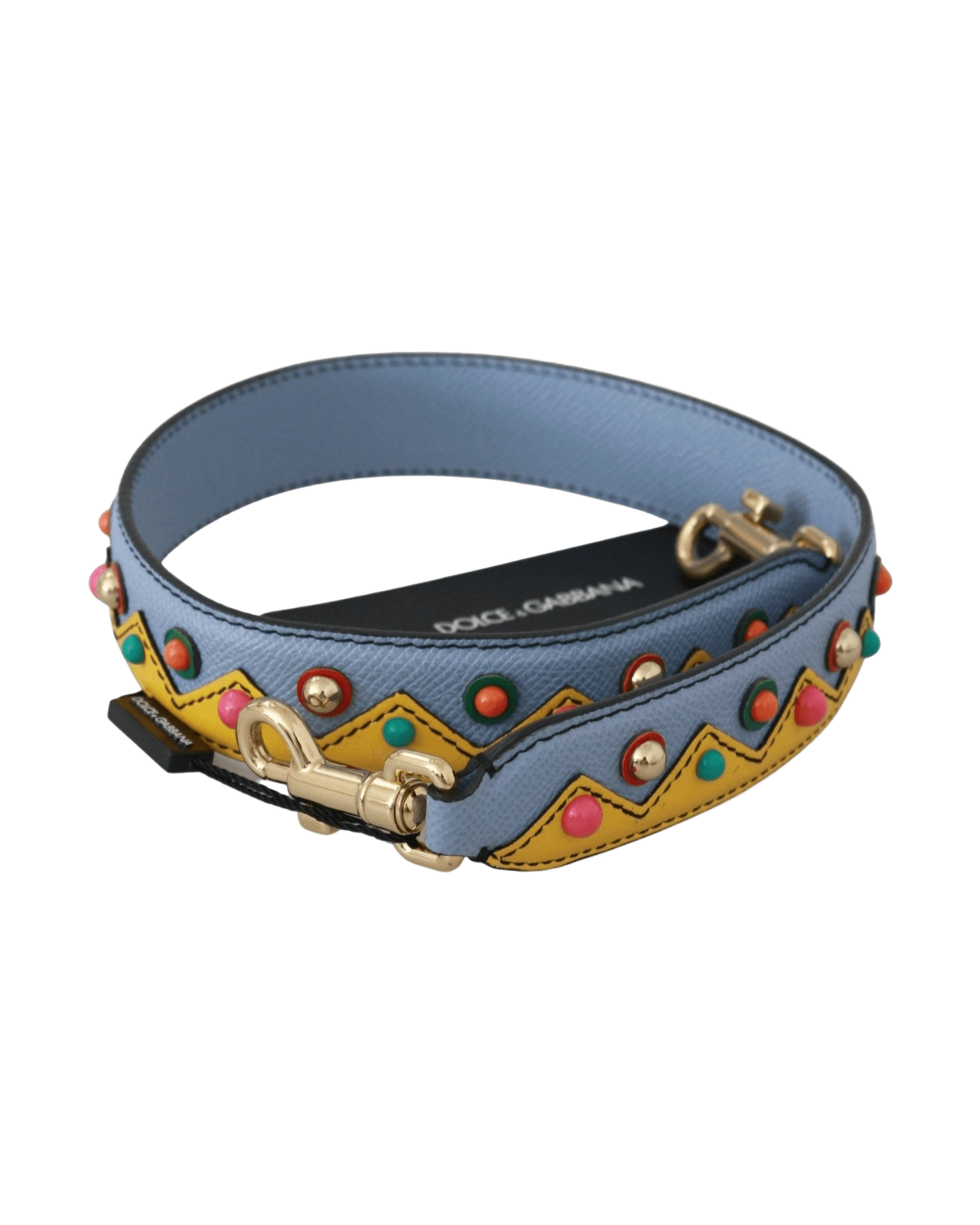 Dolce & Gabbana Leather Shoulder Strap Multicolor Accessory Glam Steals