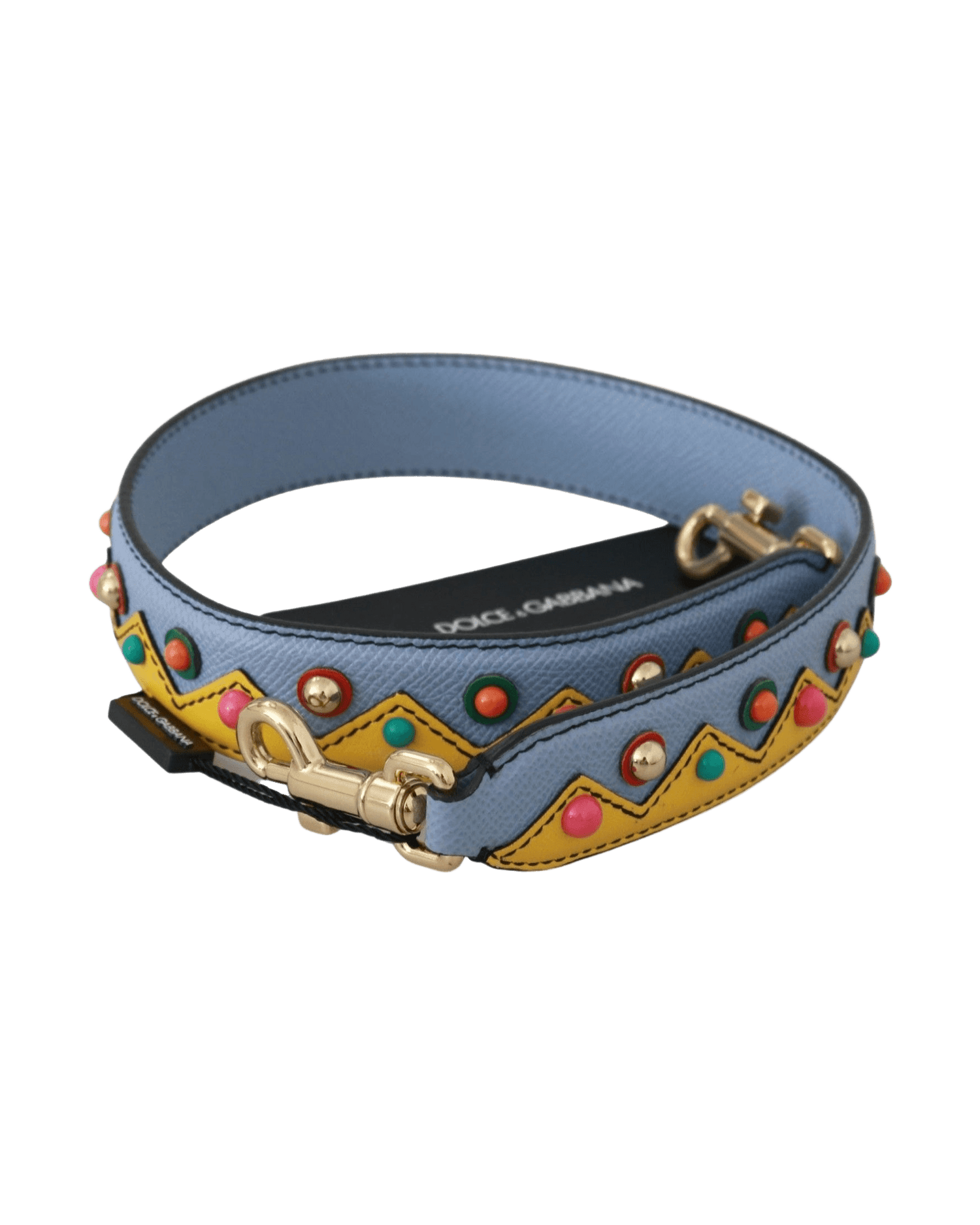 Dolce & Gabbana Leather Shoulder Strap Multicolor Accessory Glam Steals
