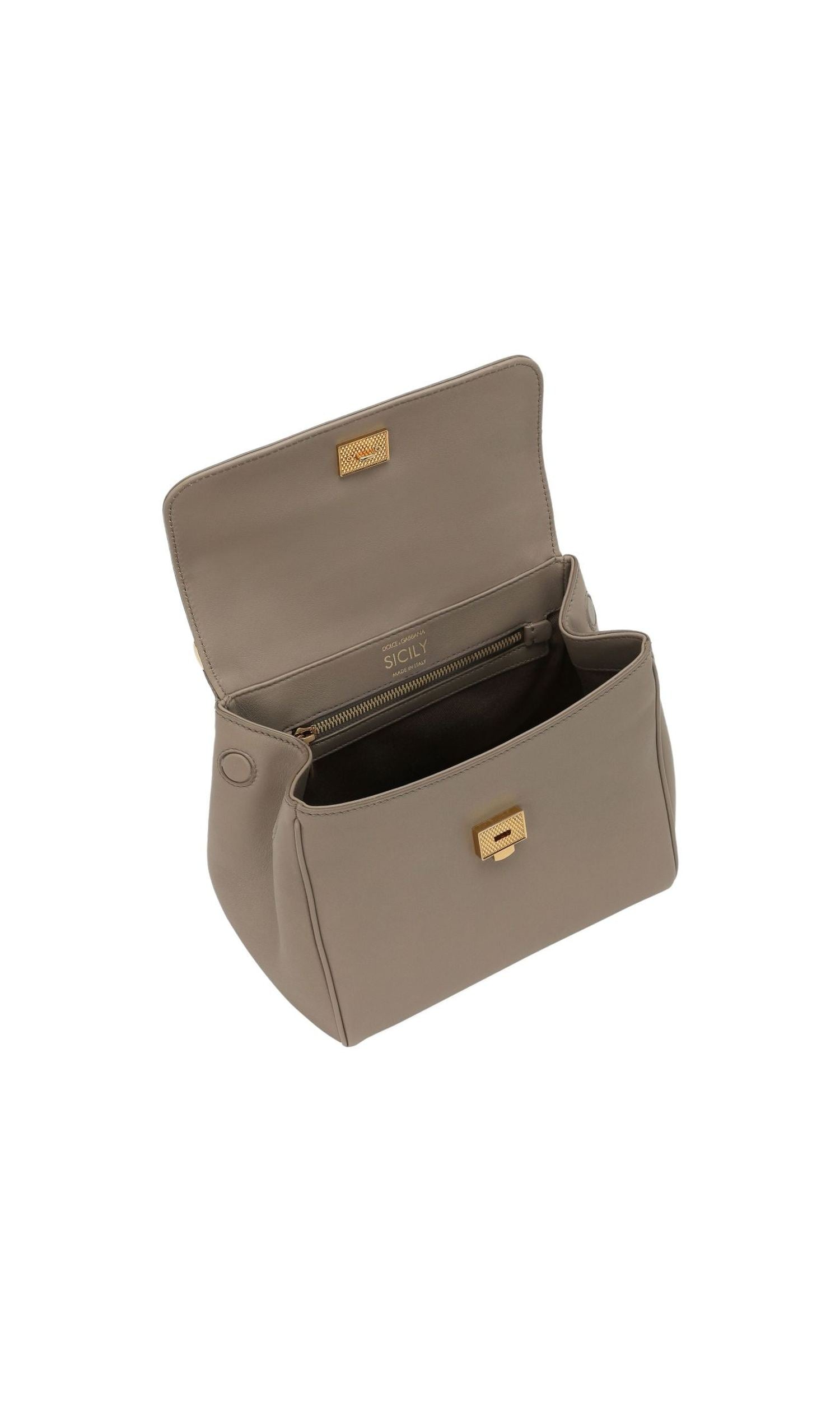 Dolce & Gabbana Leather Sicily Soft Handbag Glam Steals