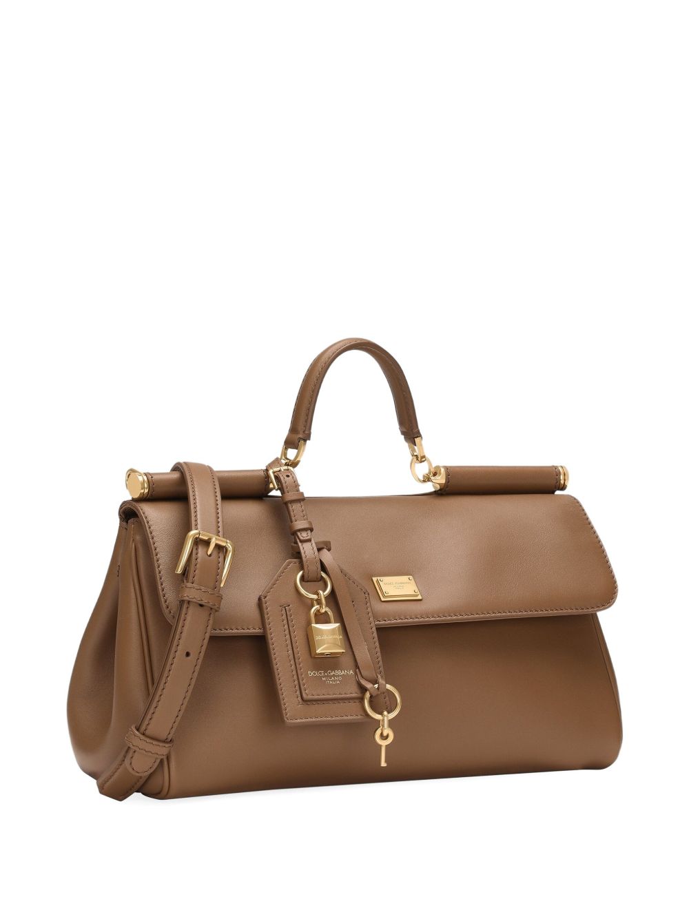 Dolce & Gabbana Leather Sicily Soft Handbag Glam Steals