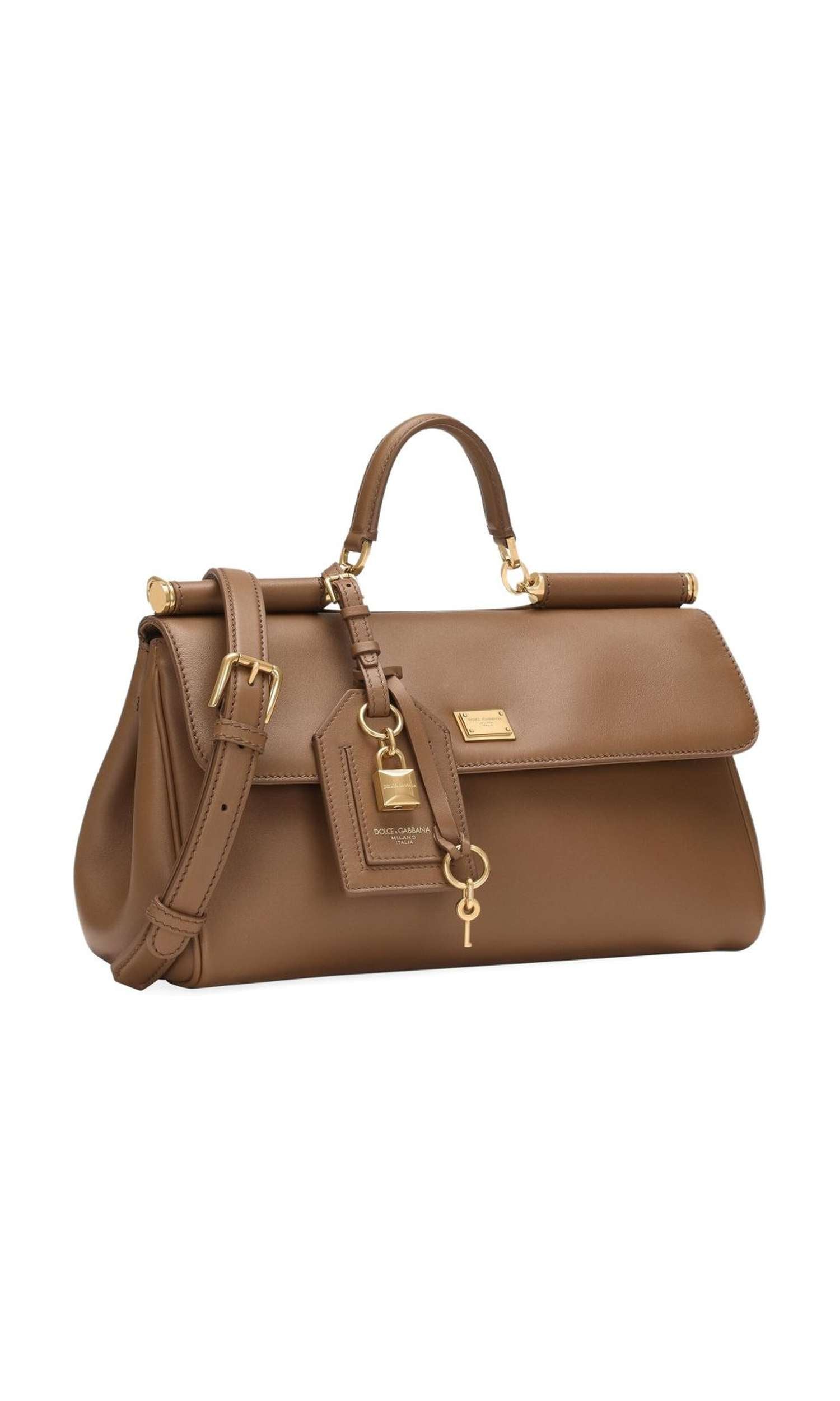Dolce & Gabbana Leather Sicily Soft Handbag Glam Steals