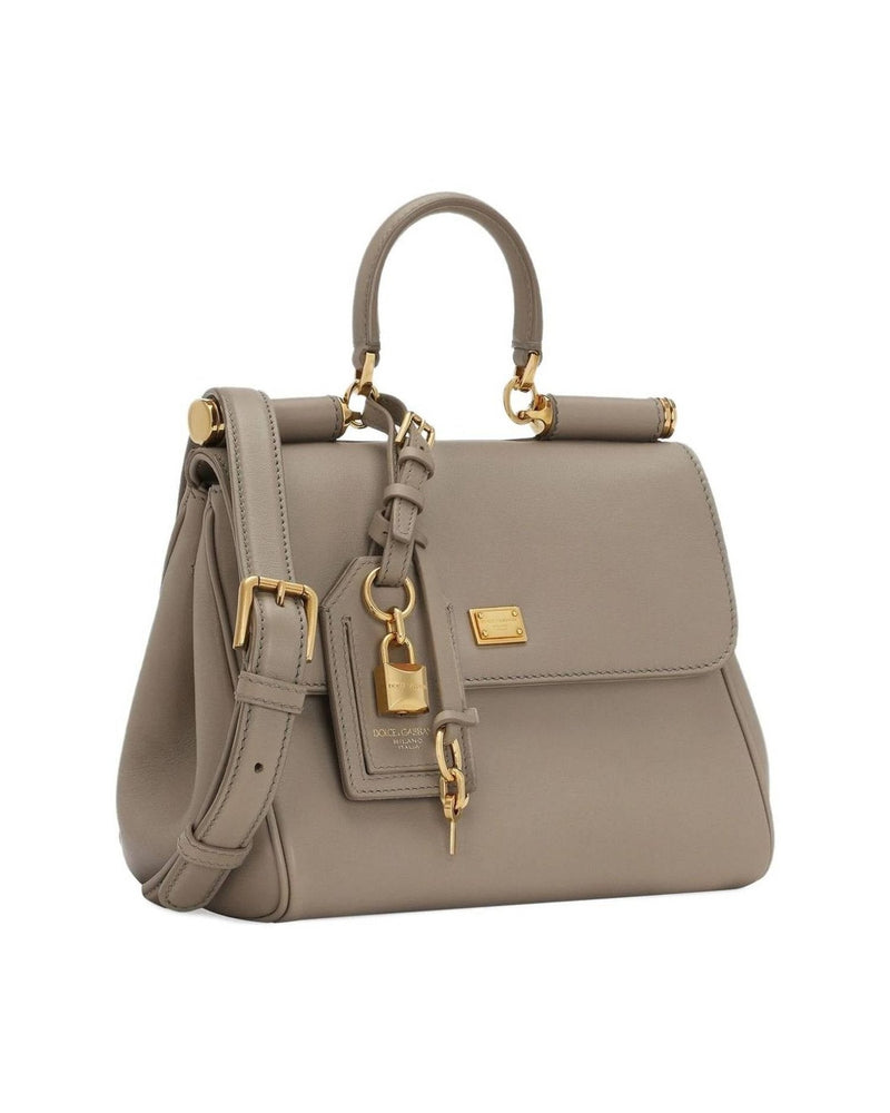 Dolce & Gabbana Leather Sicily Soft Handbag Glam Steals