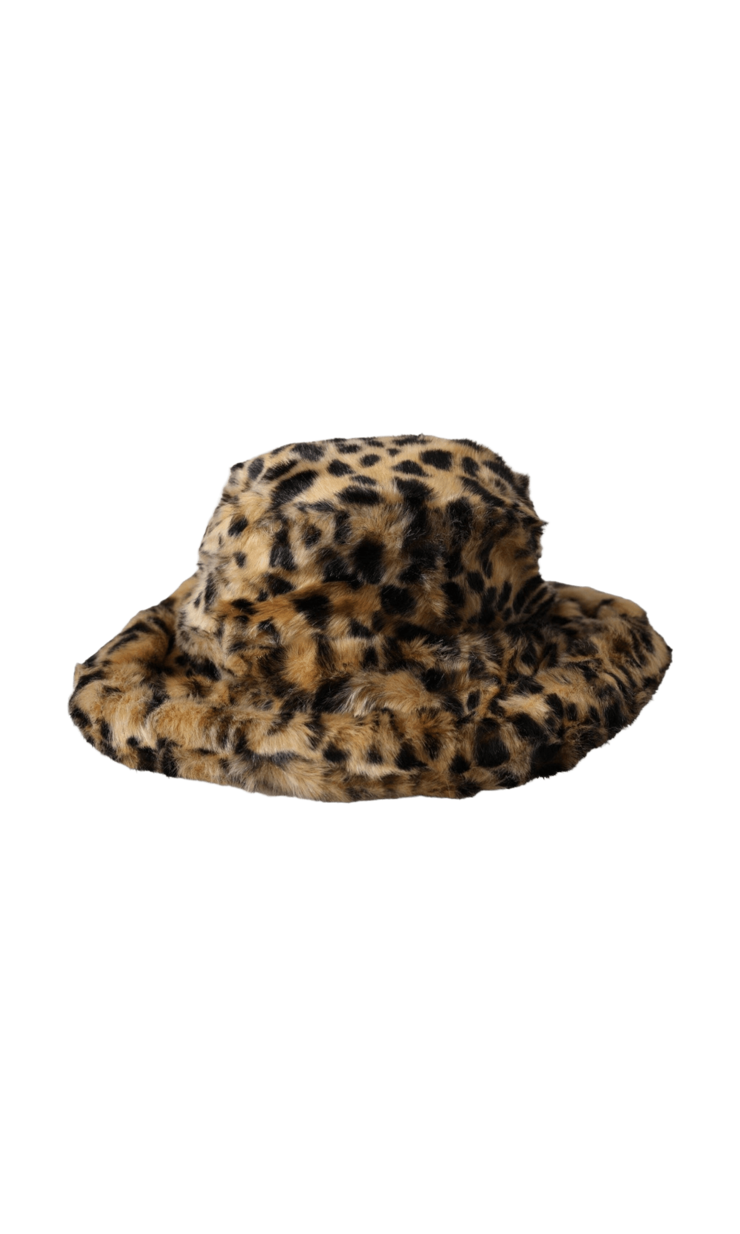 Dolce & Gabbana Leopard Fur Women Bucket Brown Hat Glam Steals