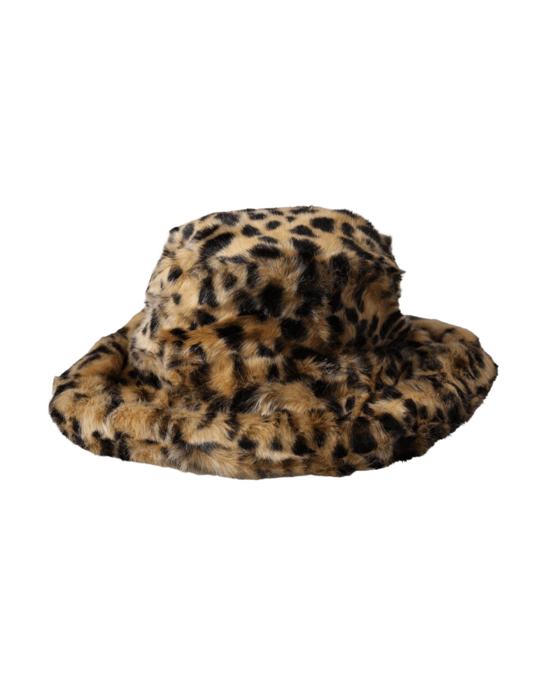 Dolce & Gabbana Leopard Fur Women Bucket Brown Hat Glam Steals