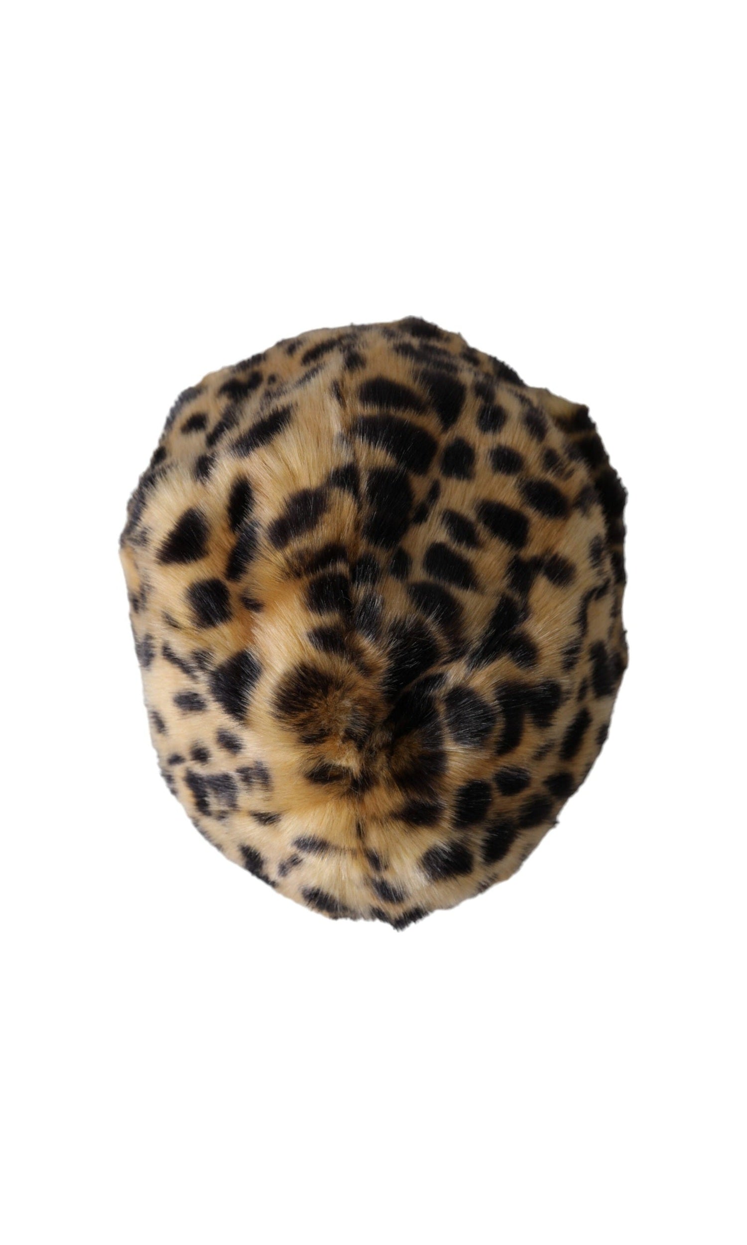 Dolce & Gabbana Leopard Fur Women Bucket Brown Hat Glam Steals