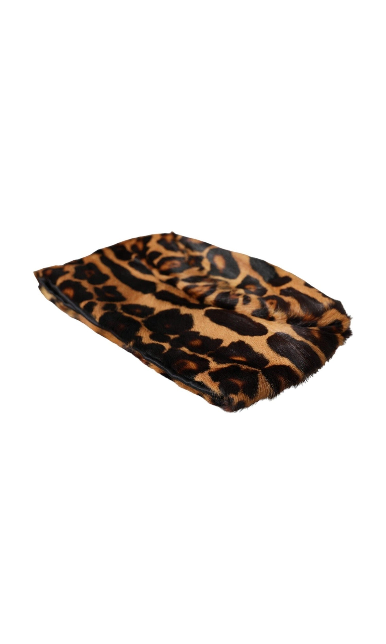Dolce & Gabbana Leopard Fur Women Bucket Brown Hat Glam Steals