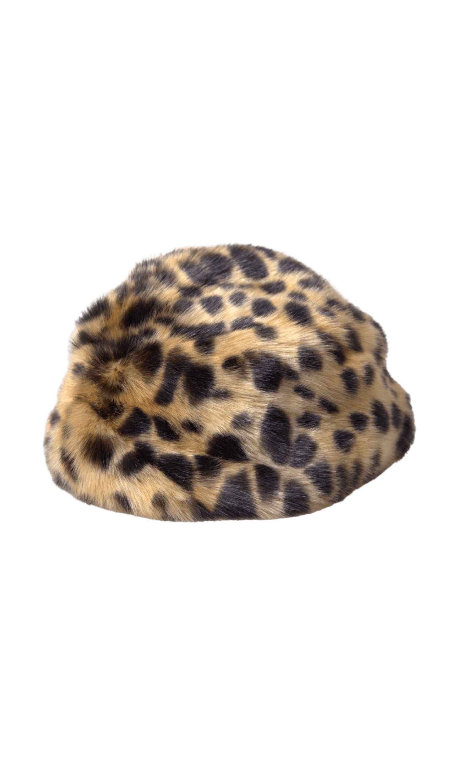 Dolce & Gabbana Leopard Fur Women Bucket Brown Hat Glam Steals