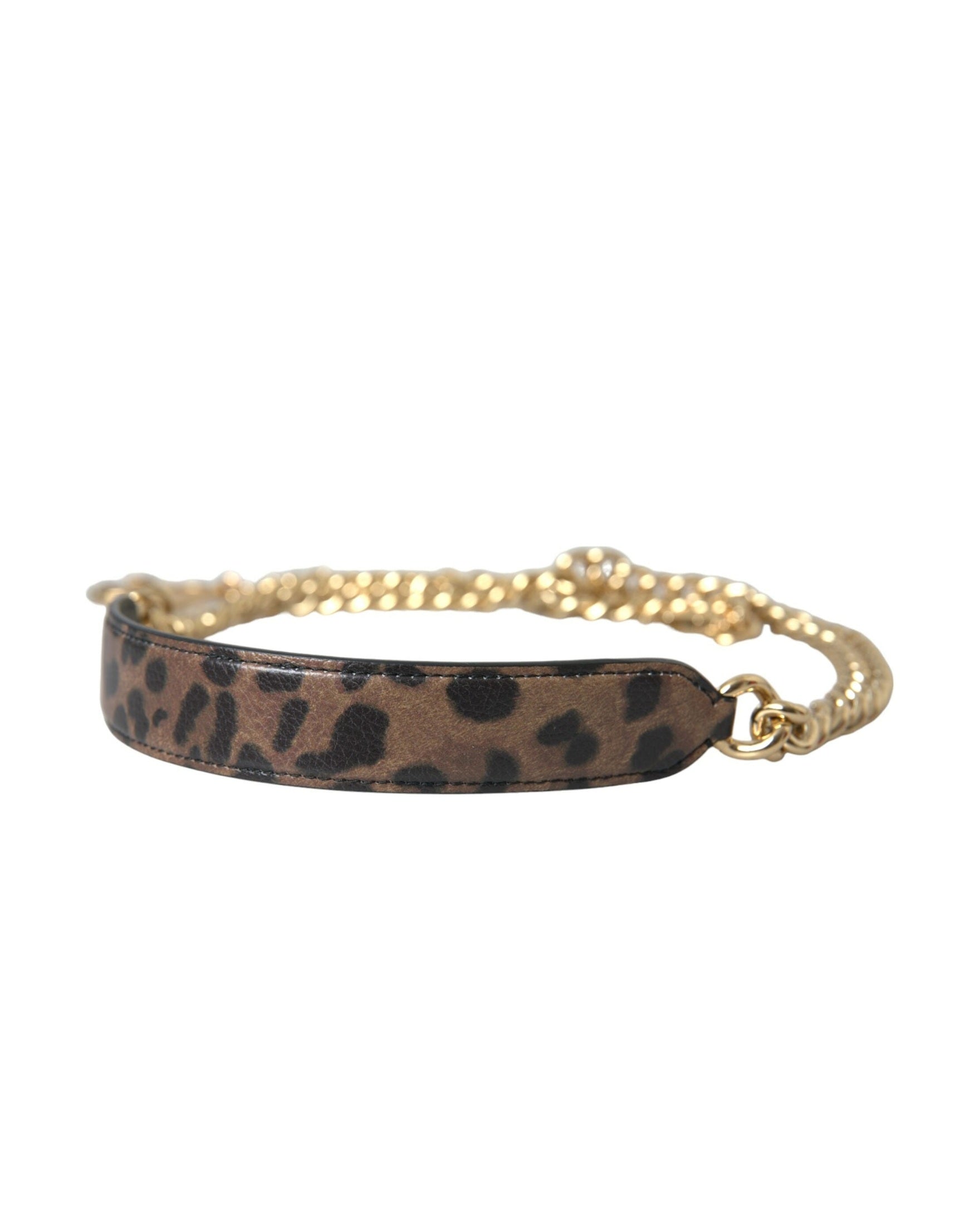 Dolce & Gabbana Leopard Handbag Accessory Shoulder Brown Strap Glam Steals