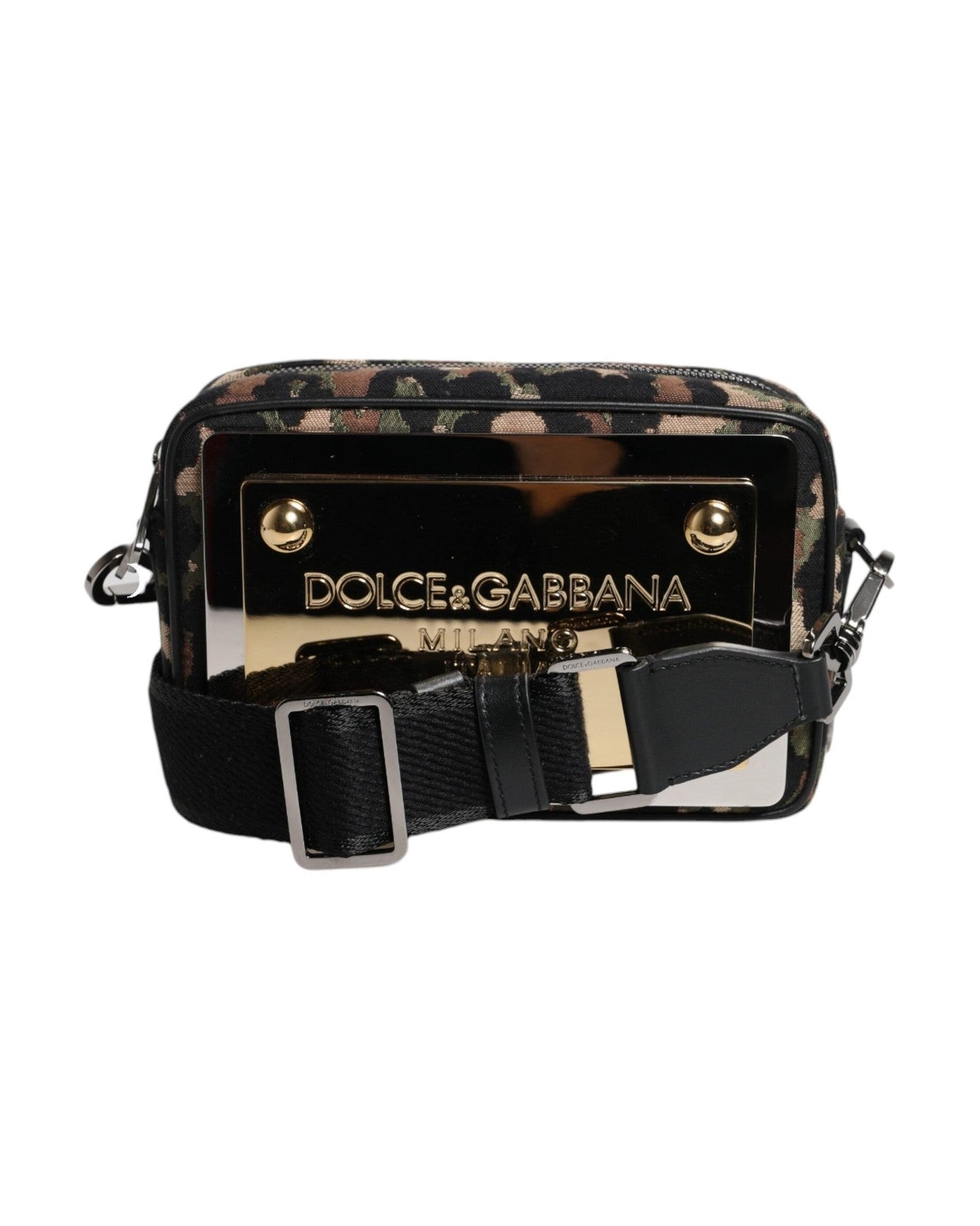 Dolce & Gabbana Leopard Jacquard Dg Logo Crossbody Multicolor Bag Glam Steals