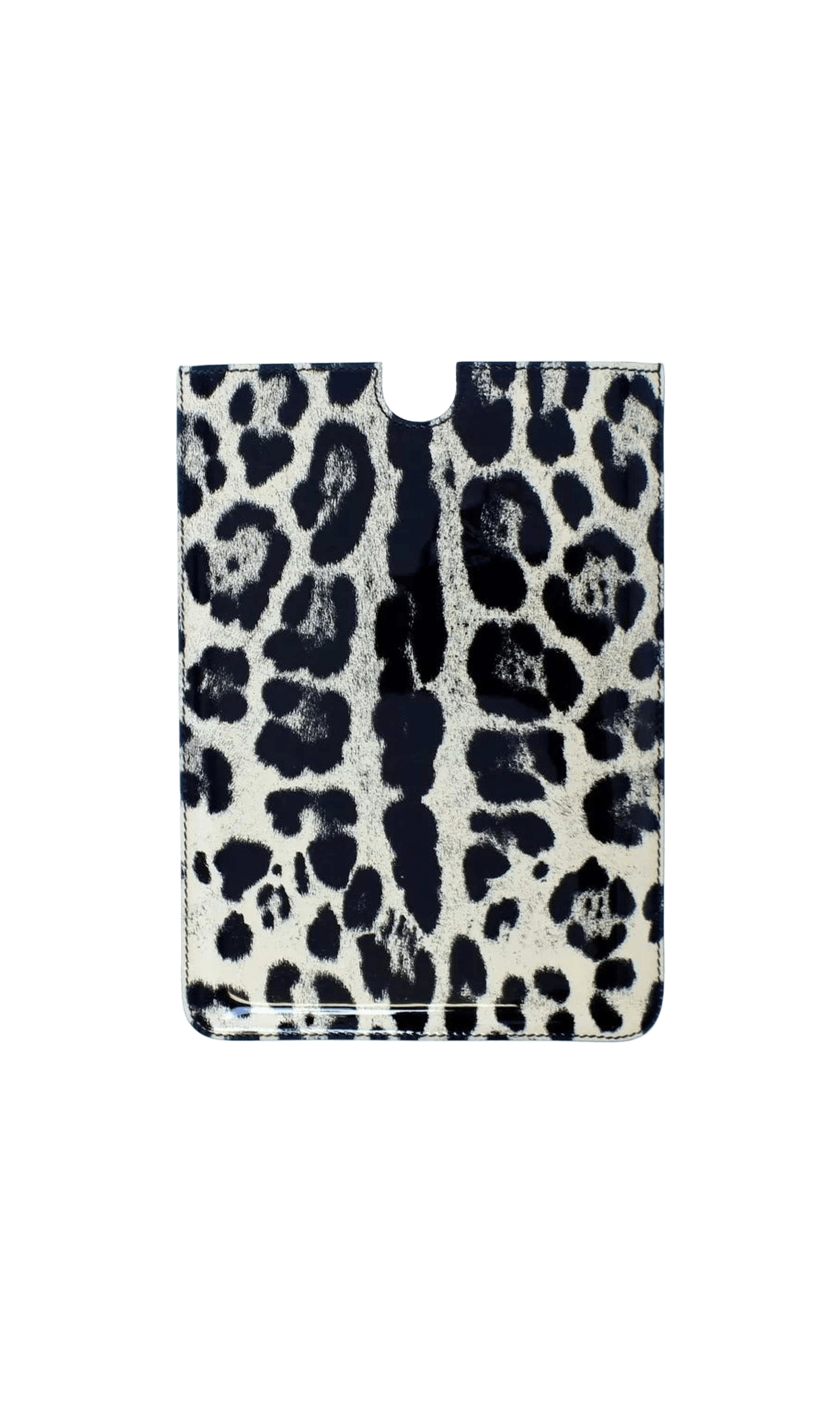 Dolce & Gabbana Leopard Pattern Leather Ebook Cover Tablet White Case Glam Steals