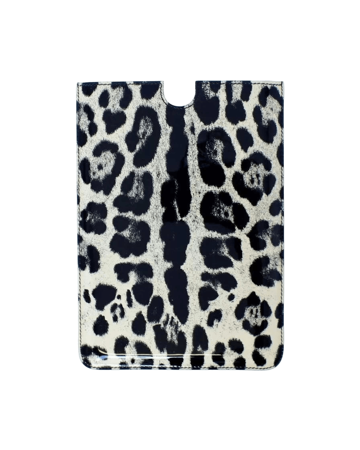 Dolce & Gabbana Leopard Pattern Leather Ebook Cover Tablet White Case Glam Steals
