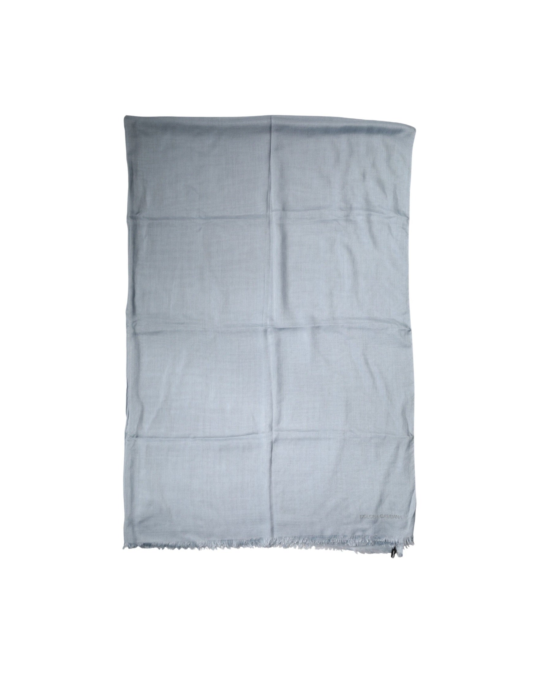 Dolce & Gabbana Light Blue Cashmere Knitted Shawl Glam Steals