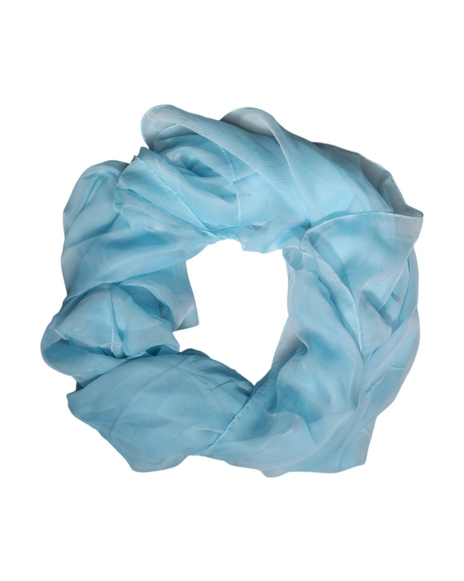 Dolce & Gabbana Light Blue Silk Rectangle Wrap Shawl Scarf Glam Steals