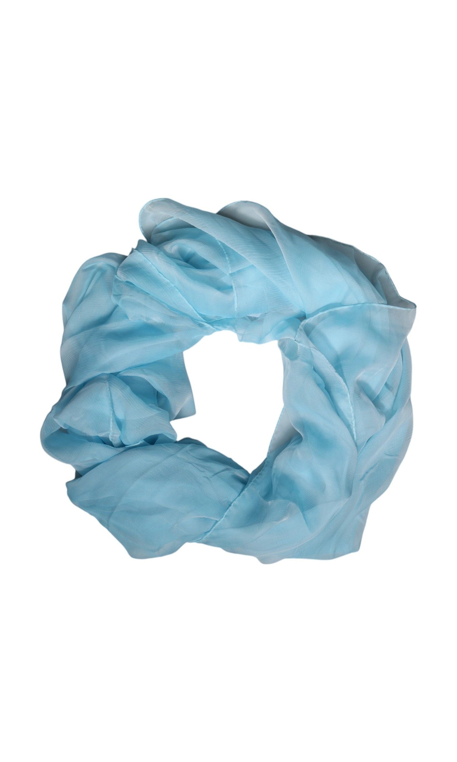 Dolce & Gabbana Light Blue Silk Rectangle Wrap Shawl Scarf Glam Steals